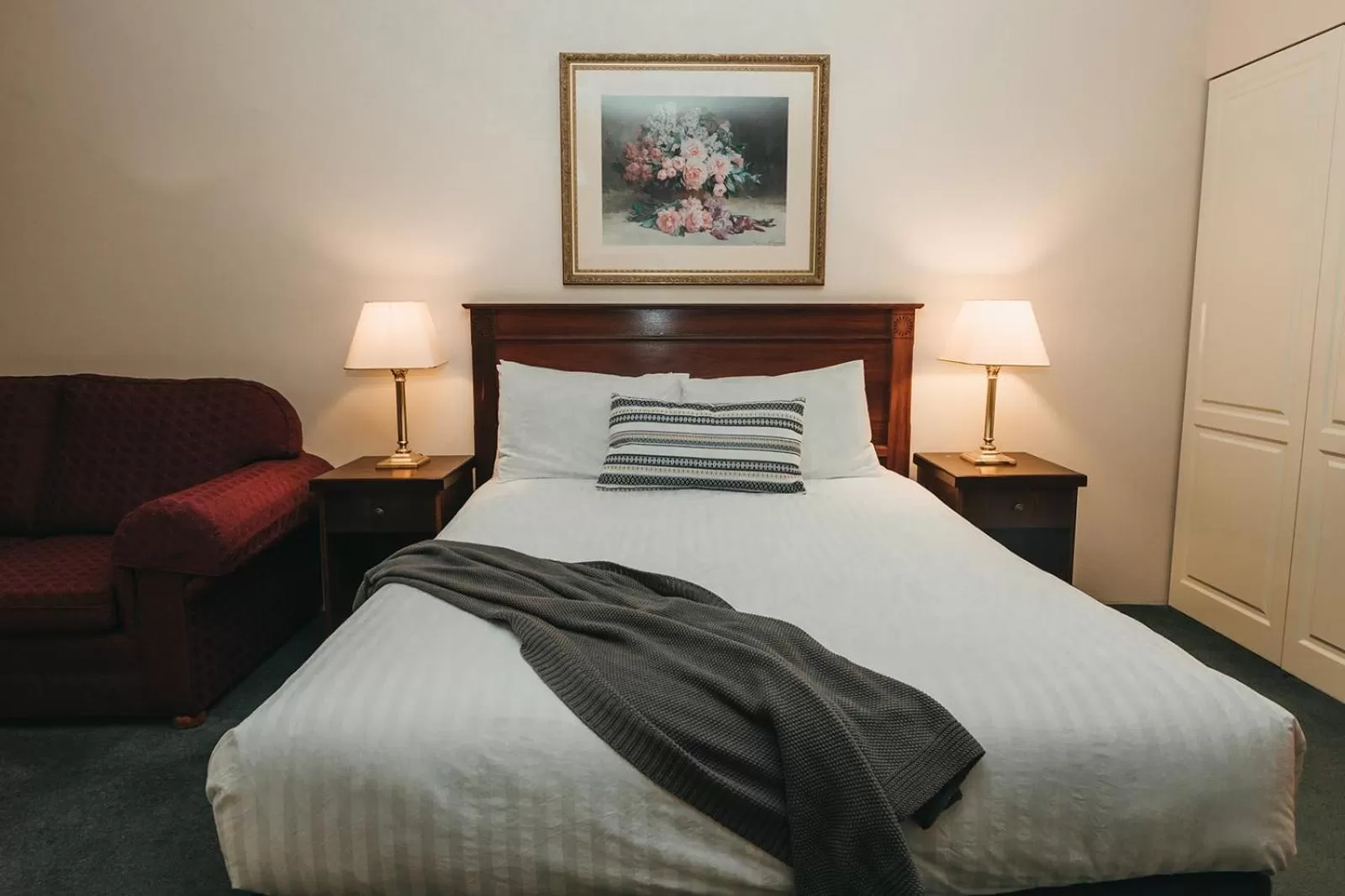 Bed in The Lawson Riverside Suites