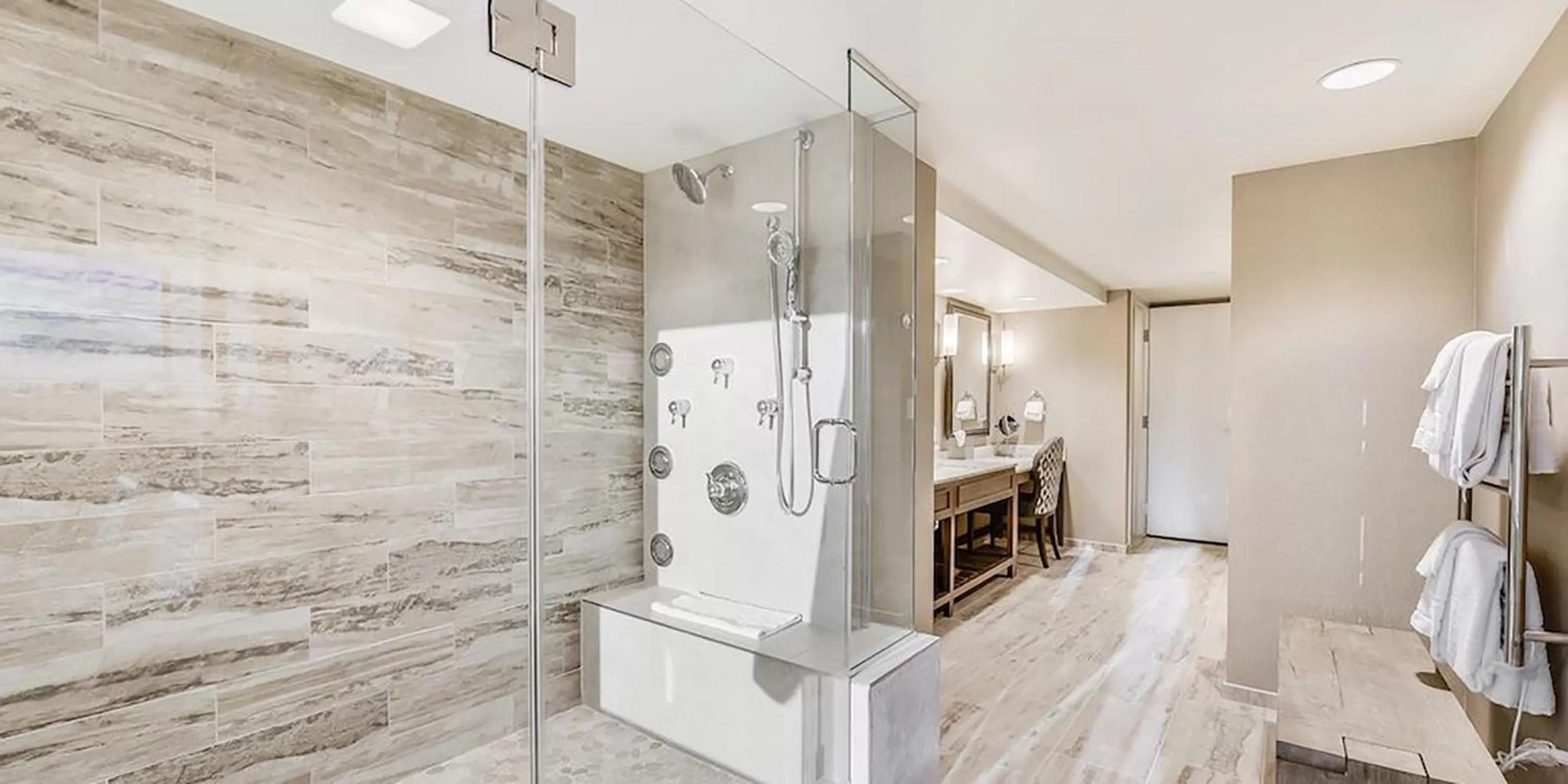 Bathroom in Caesars Republic Lake Tahoe, A Caesars Destination