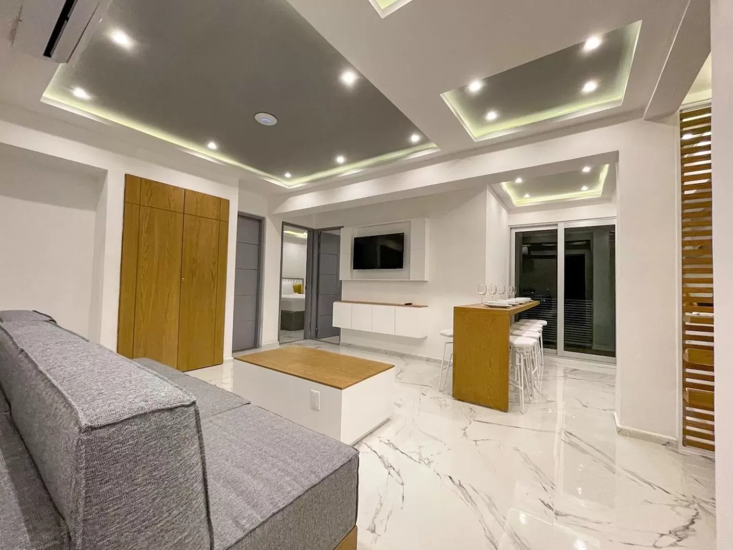 Living room in Apartamentos