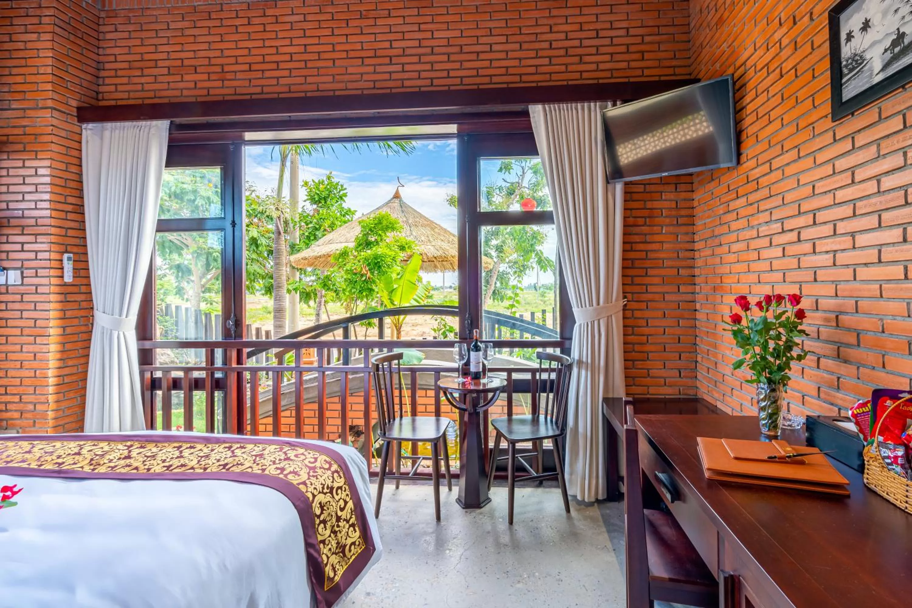 Bed in Angel Garden Villa