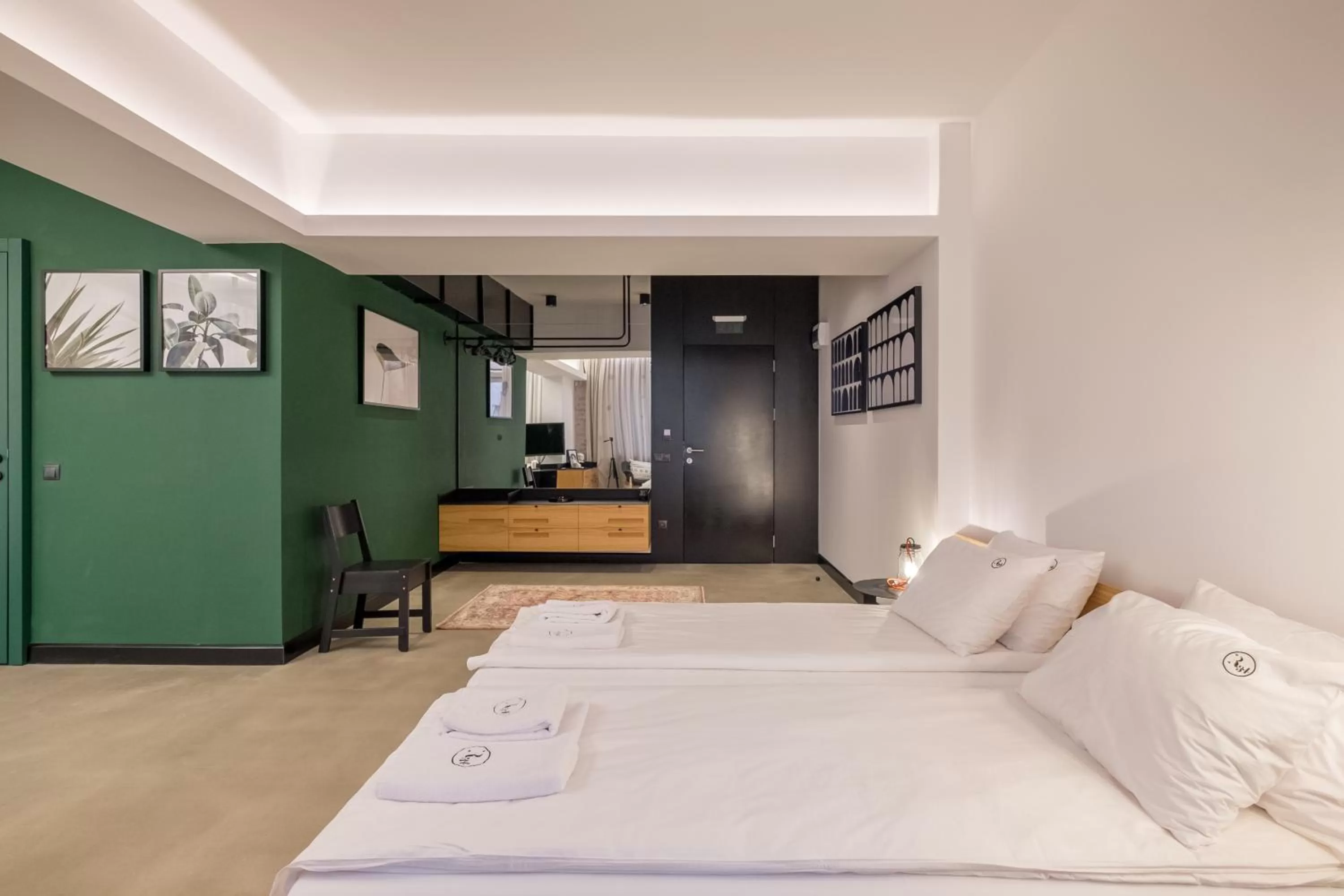 Bed in R34 Boutique Hotel