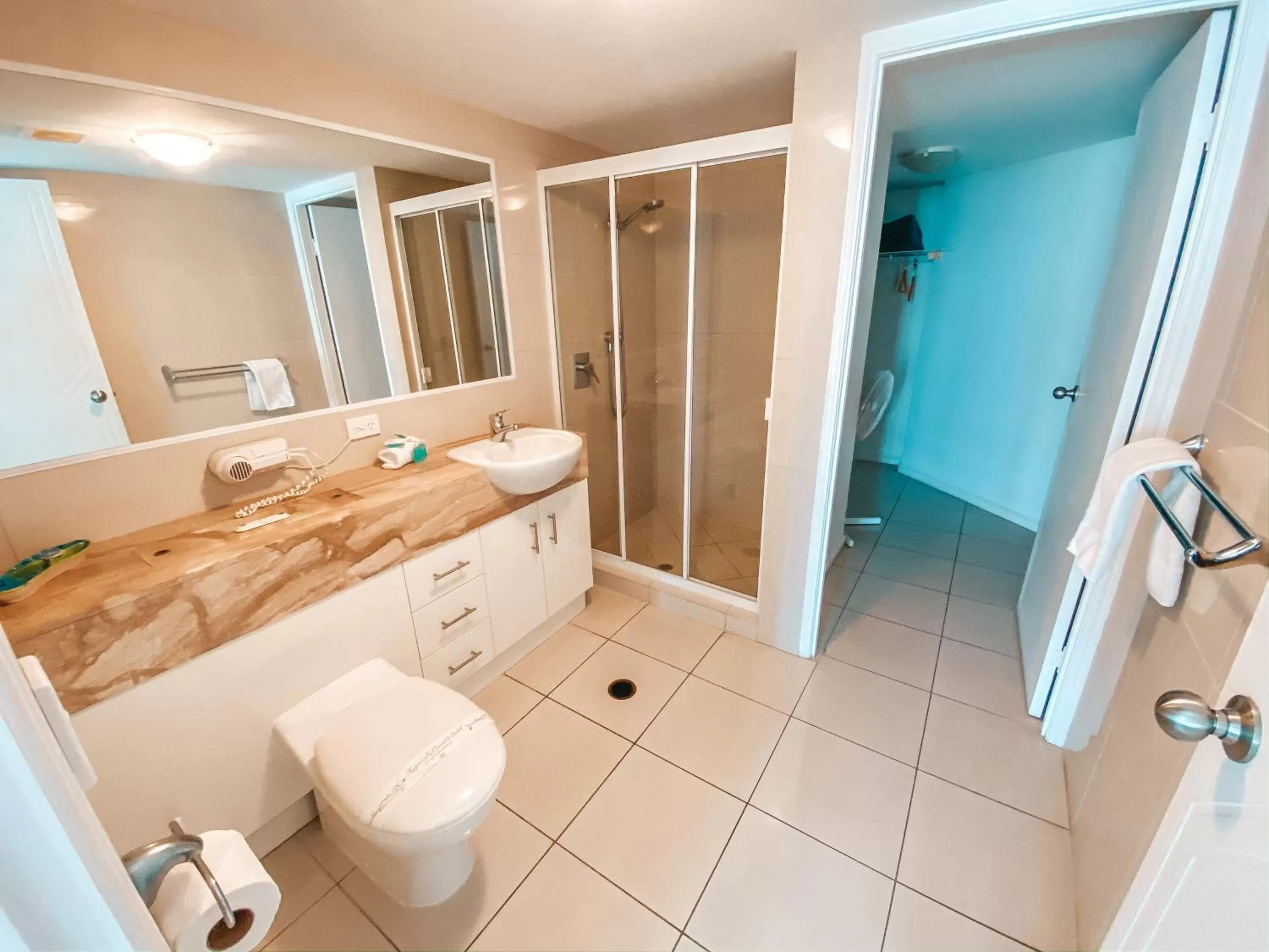 Shower in Bargara Blue Resort