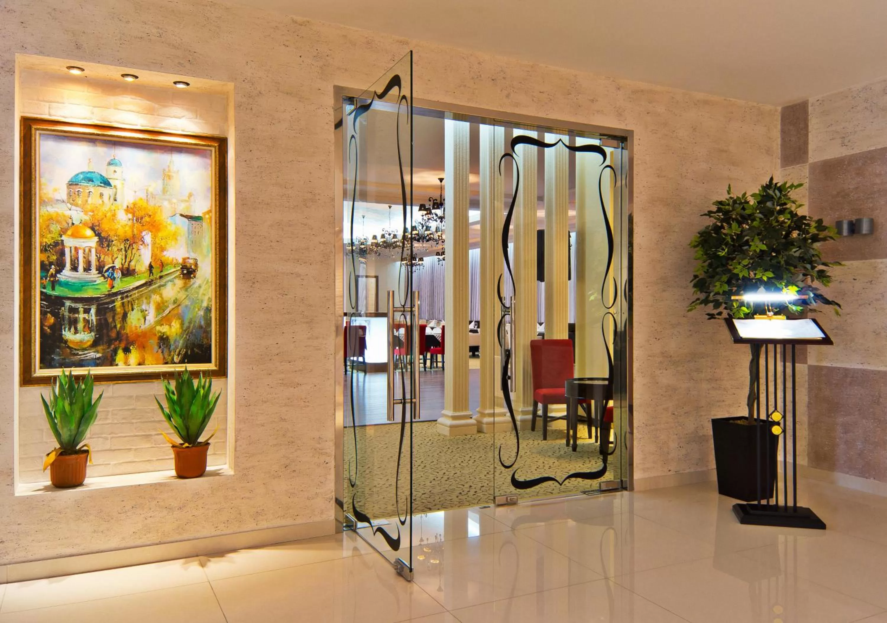 Decorative detail in Hotel Russia