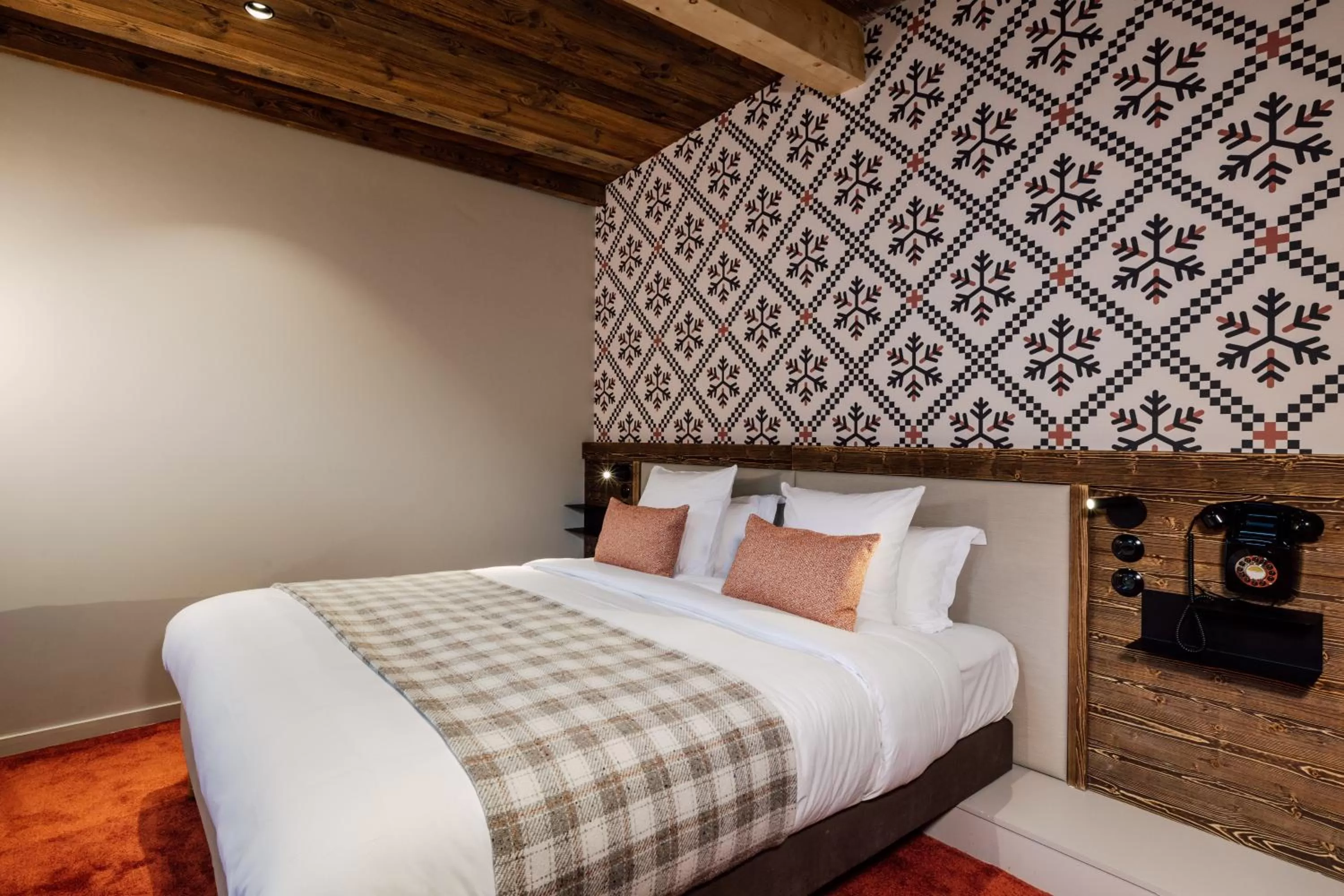 Bed in Hôtel Névé