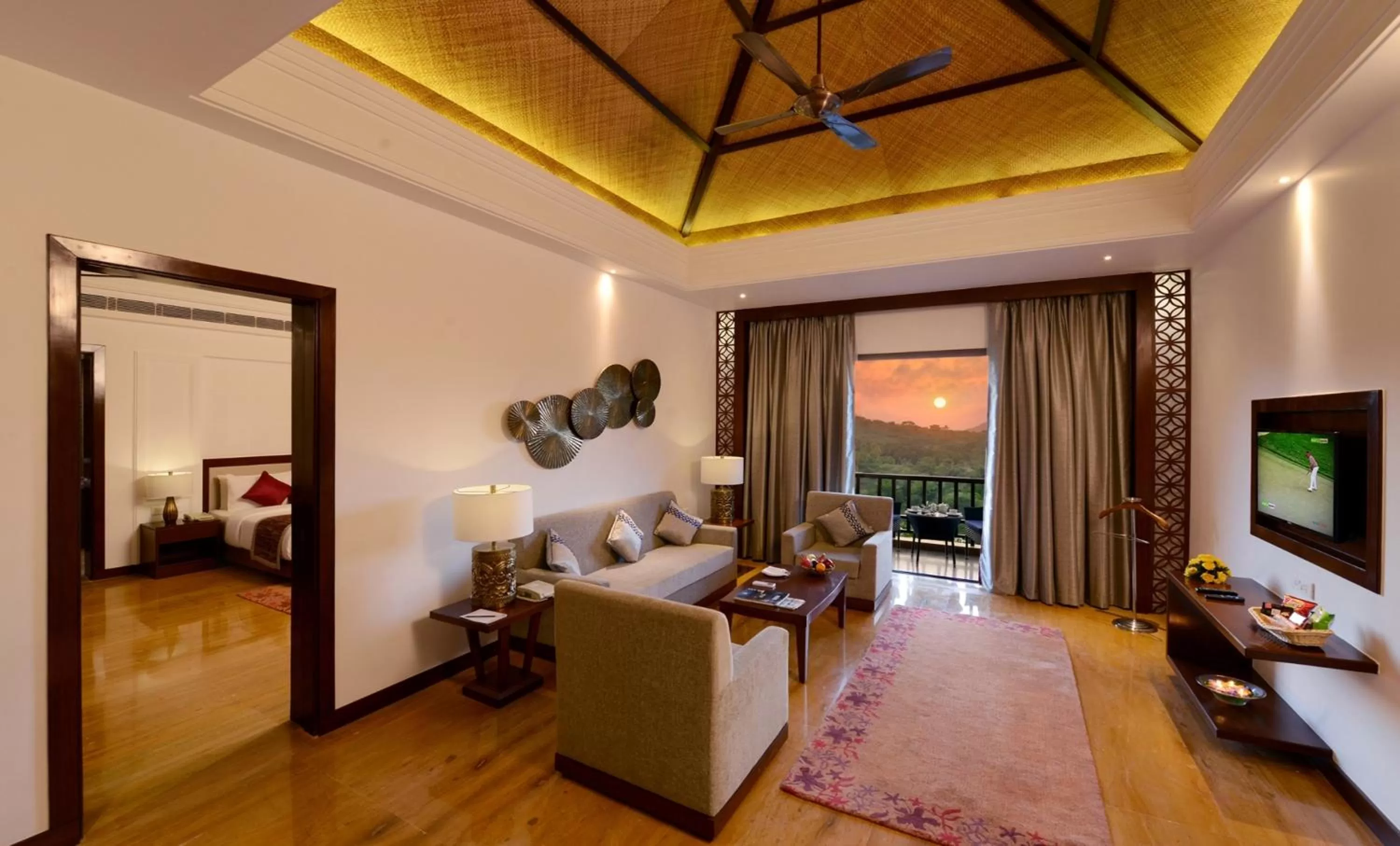 Living room, Bed in The Ananta Udaipur