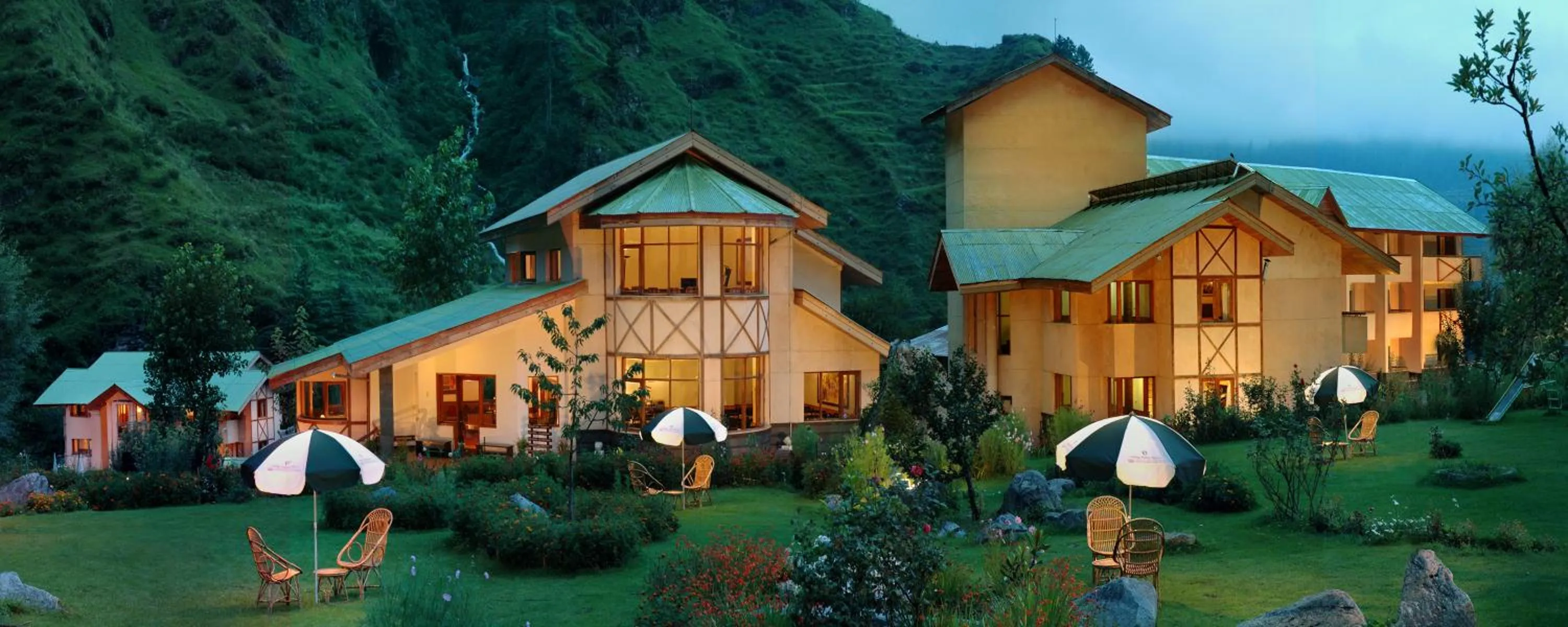 Sunset in Solang Valley Resort