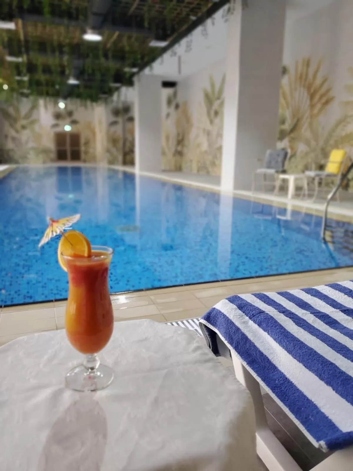 Decorative detail in Al Kout Beach Hotel