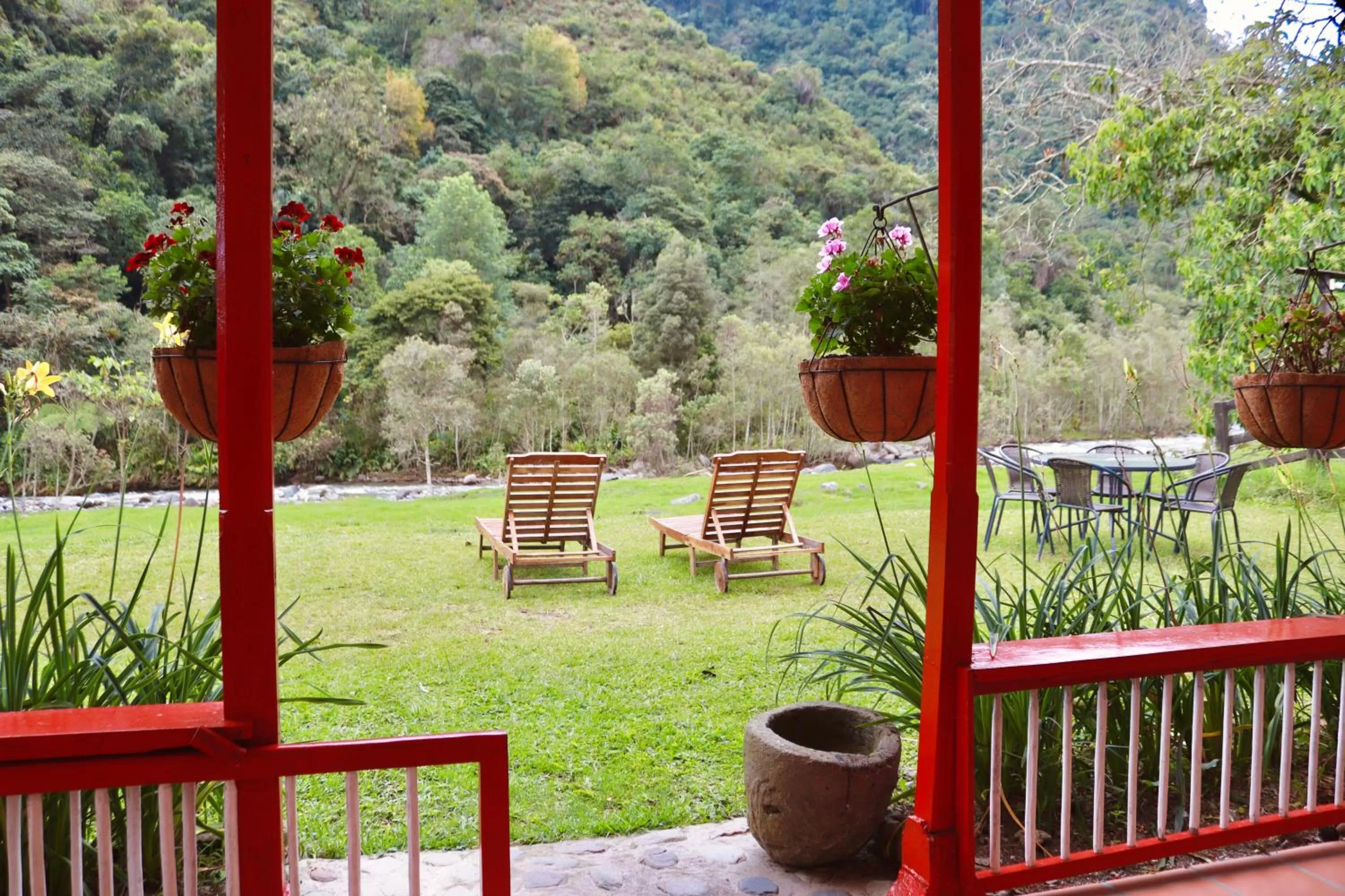 Garden in La Cabaña Ecohotel - Valle del Cocora