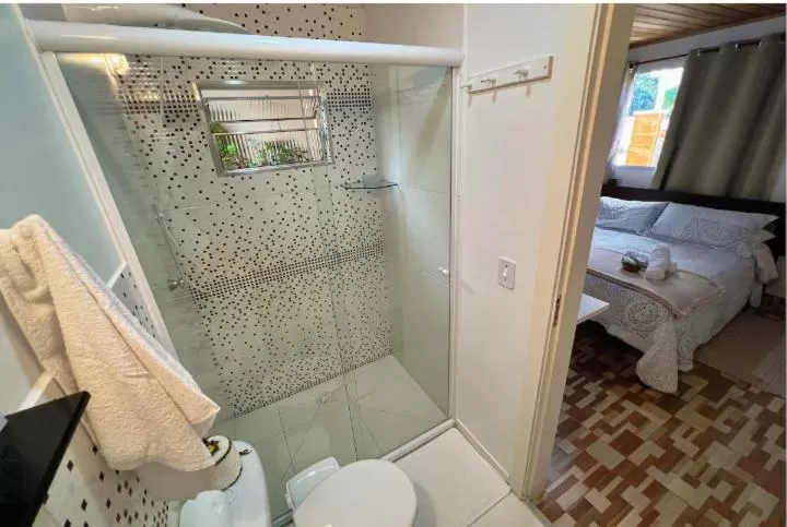 Bathroom in Suítes para fins de semana