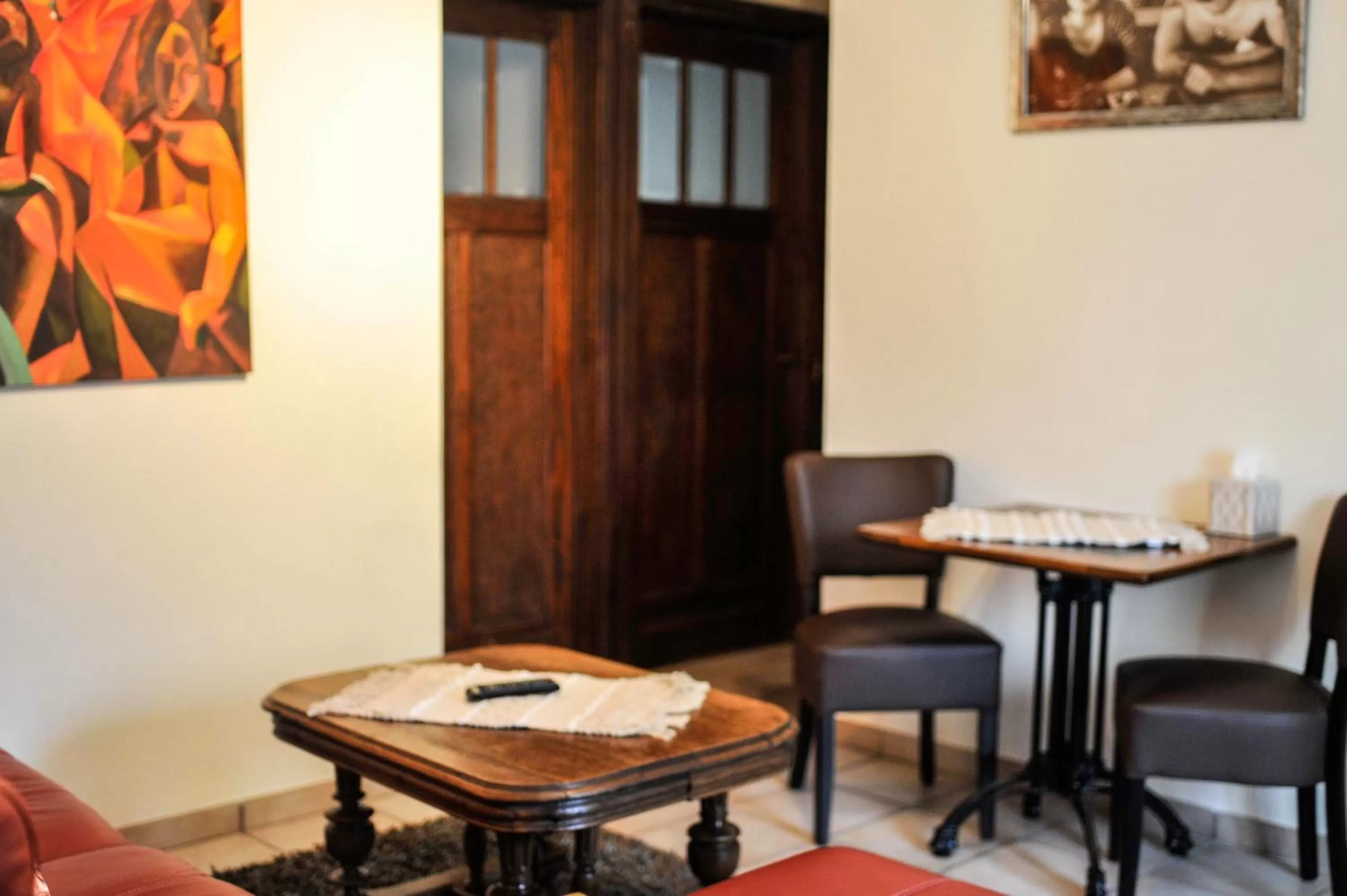 Living room in B&B De Dubbelmolen