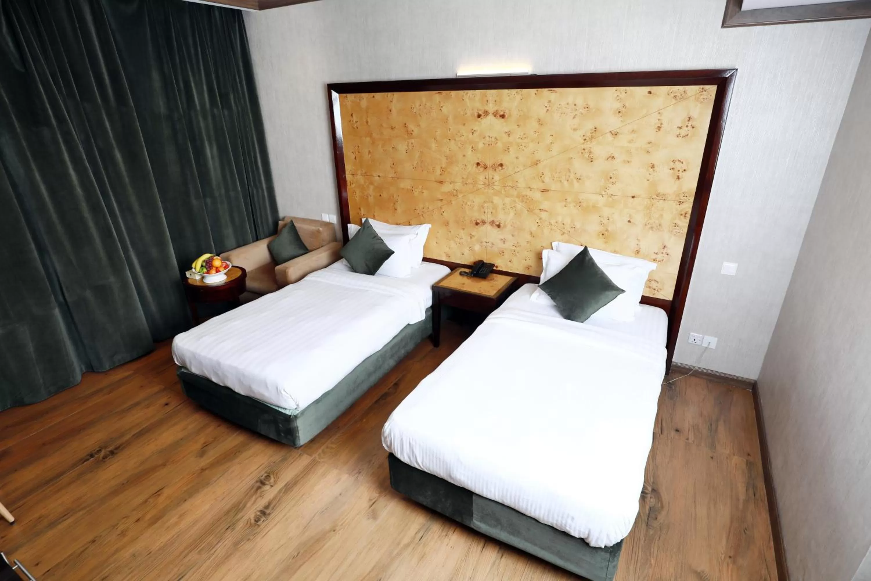 Bed in Hyatt Jeddah Continental Hotel