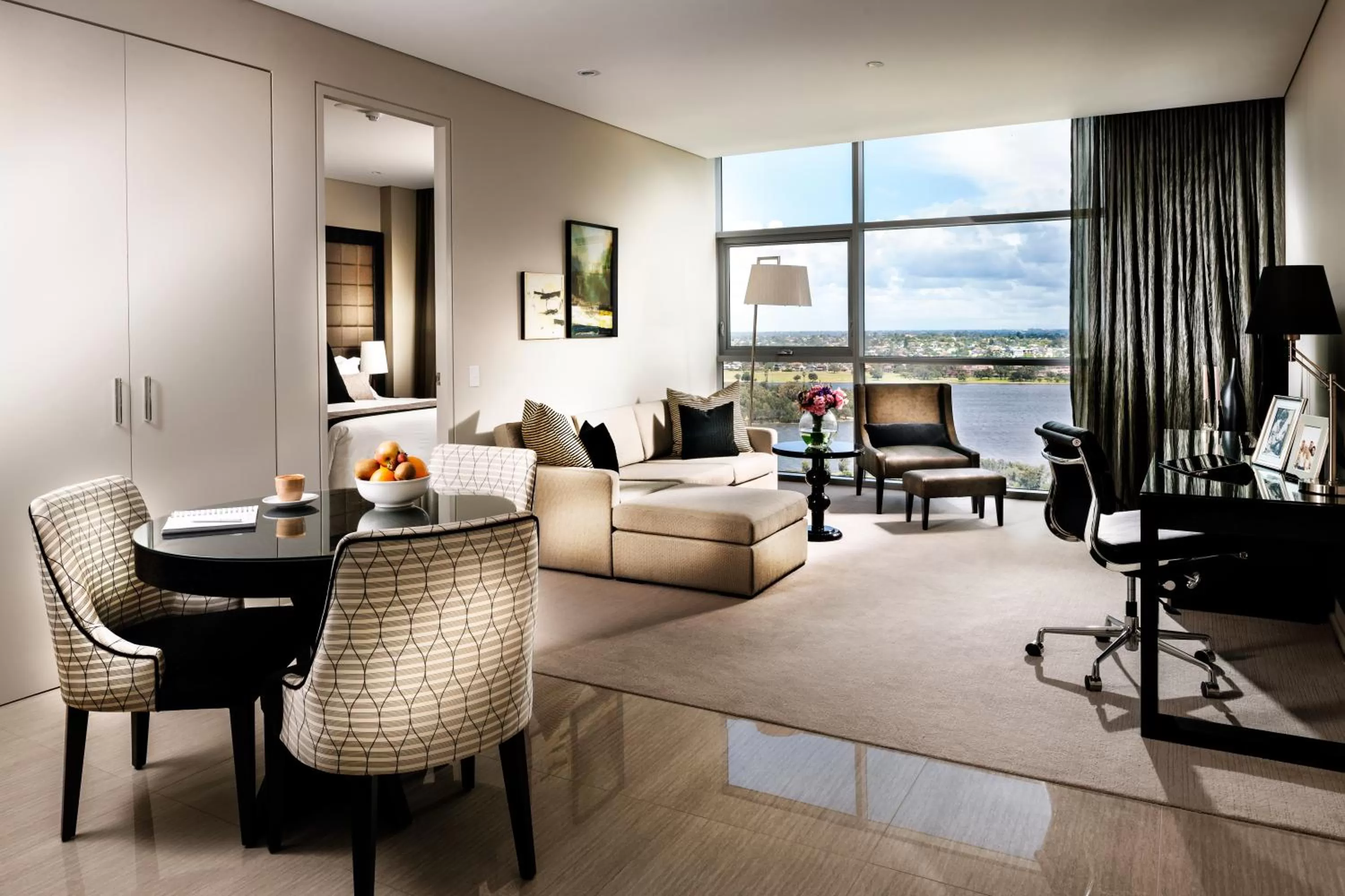 Living room in Fraser Suites Perth