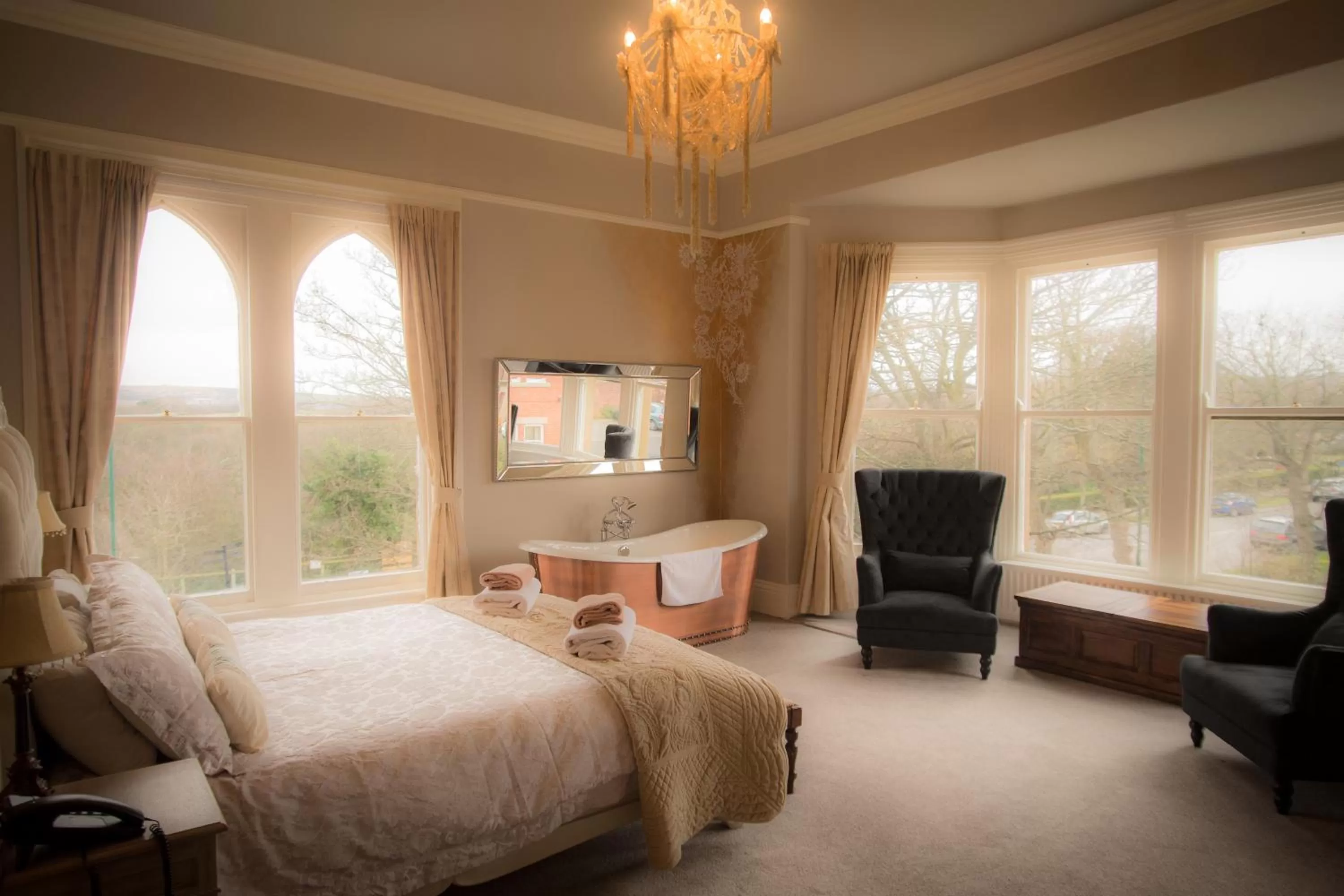 Photo of the whole room, Bed in Brockley Hall Hotel