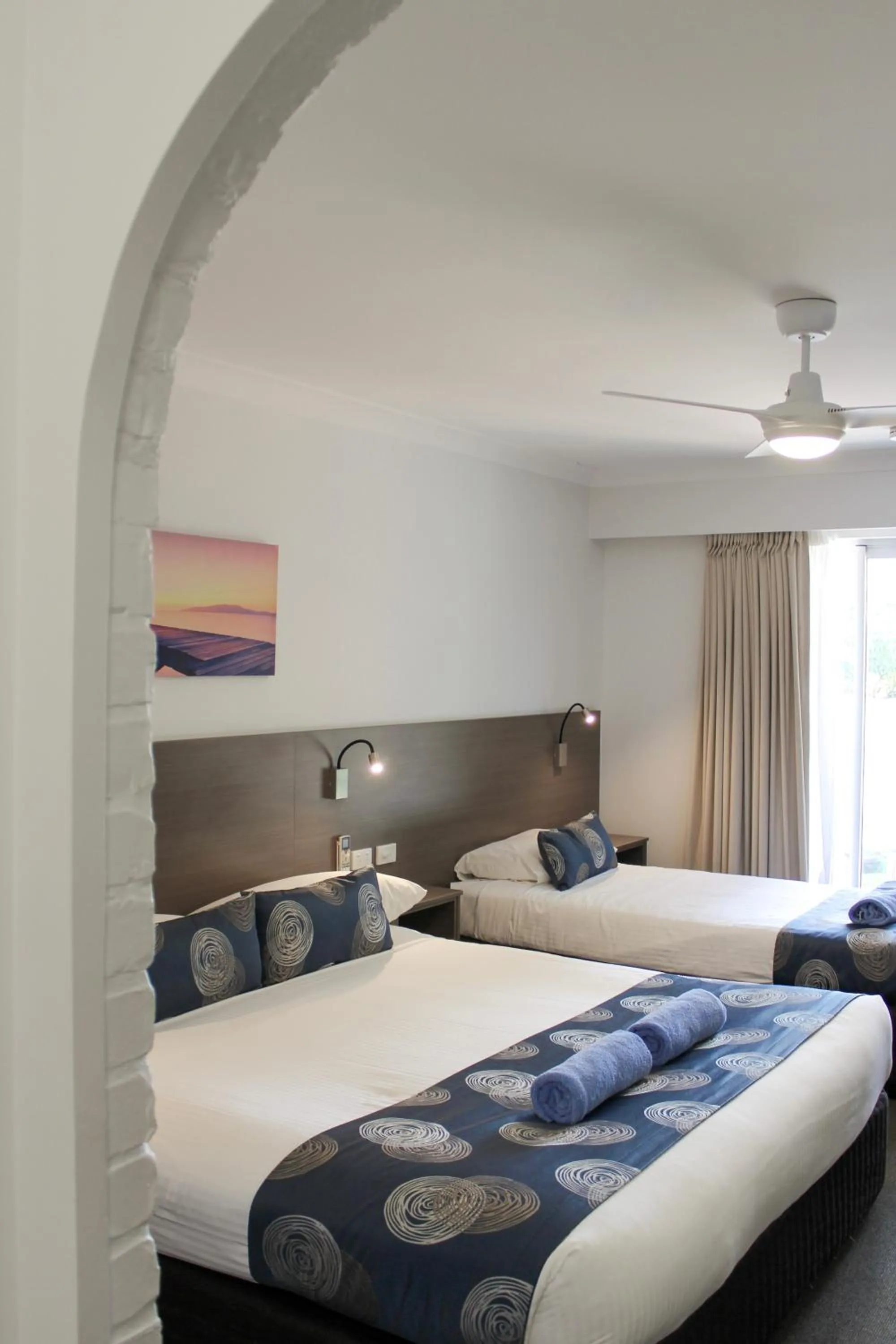 Bed in Aston Motel Yamba