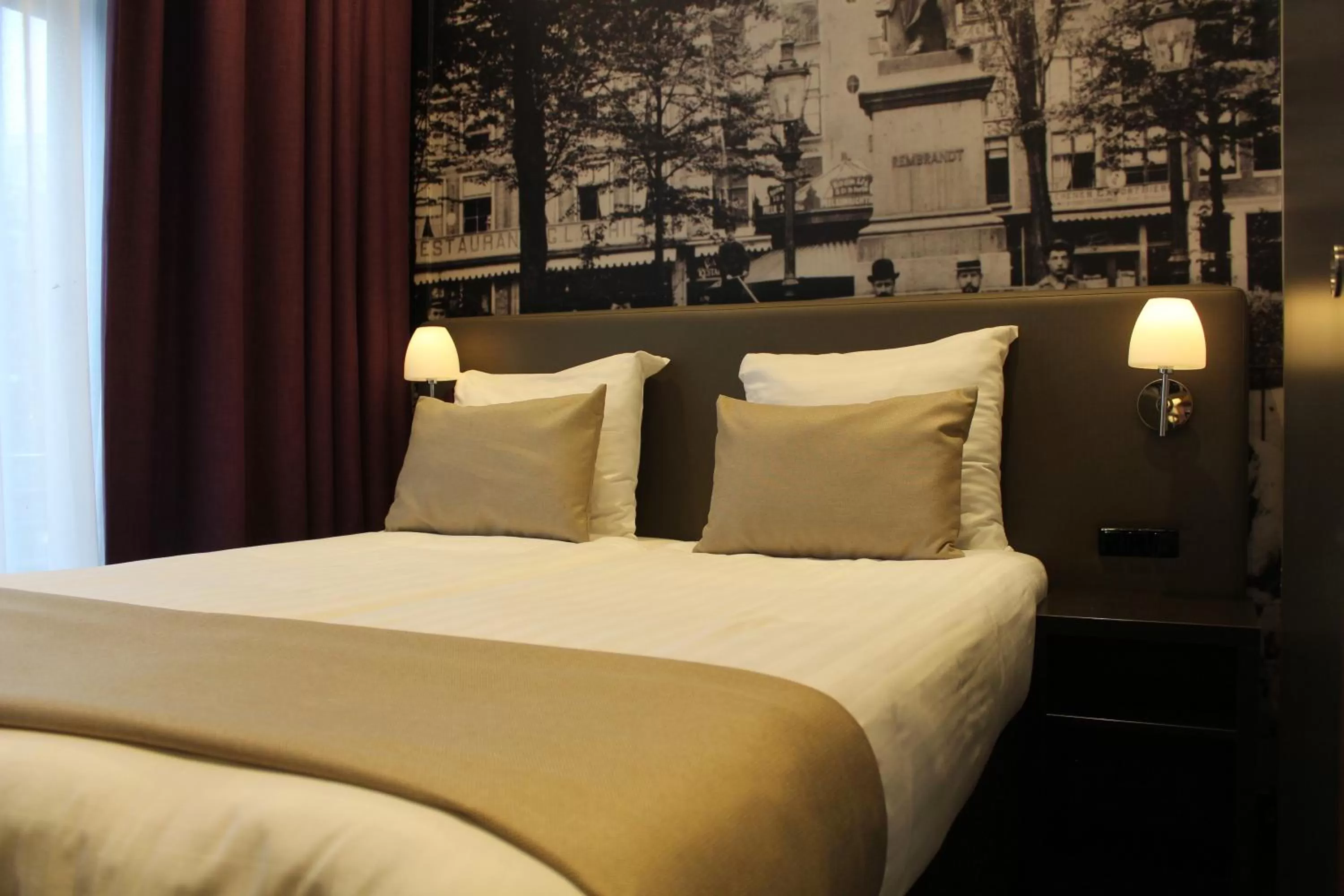 Bed in Royal Amsterdam Hotel