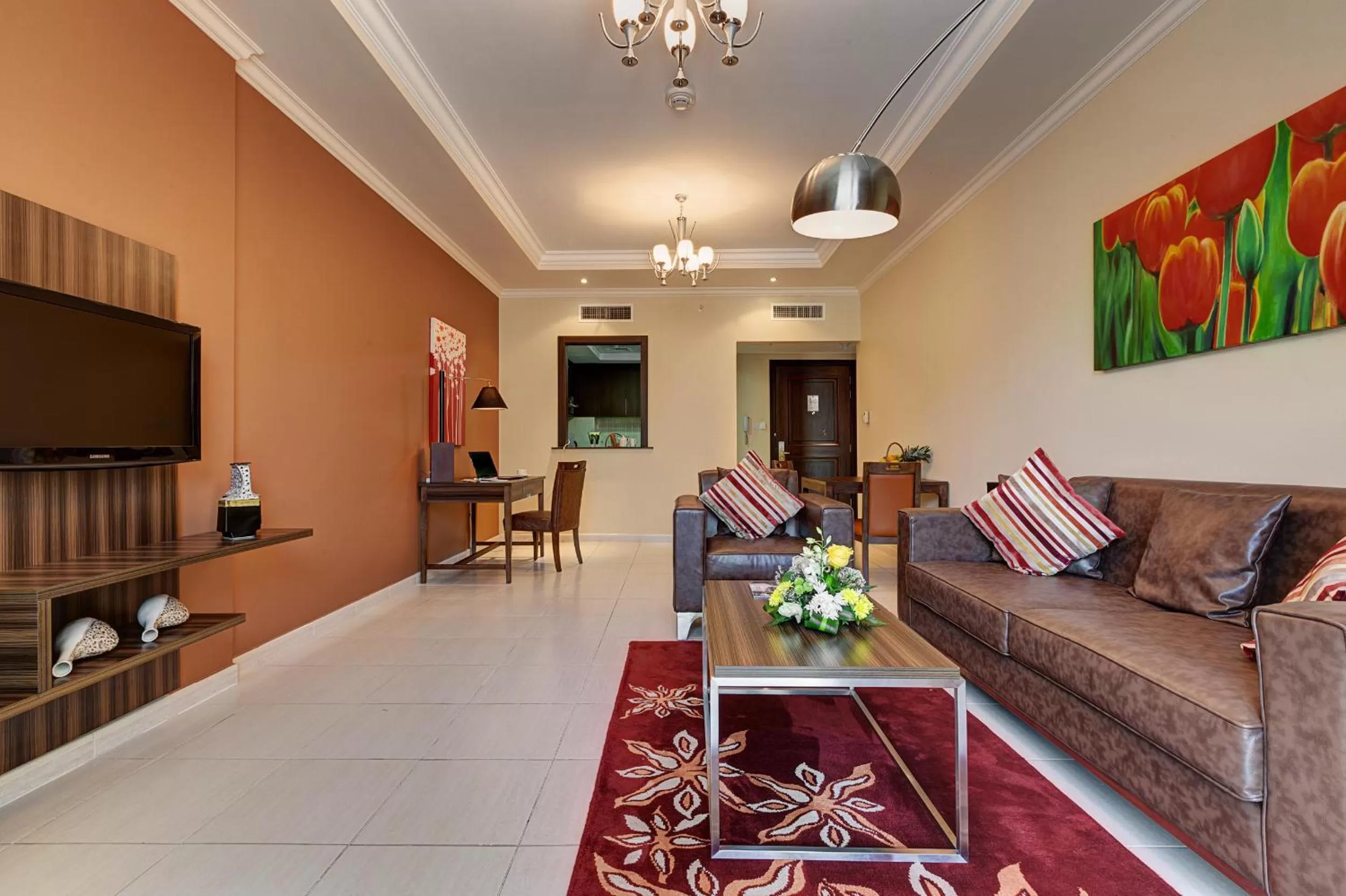Living room in Abidos Hotel Apartment Dubai Land