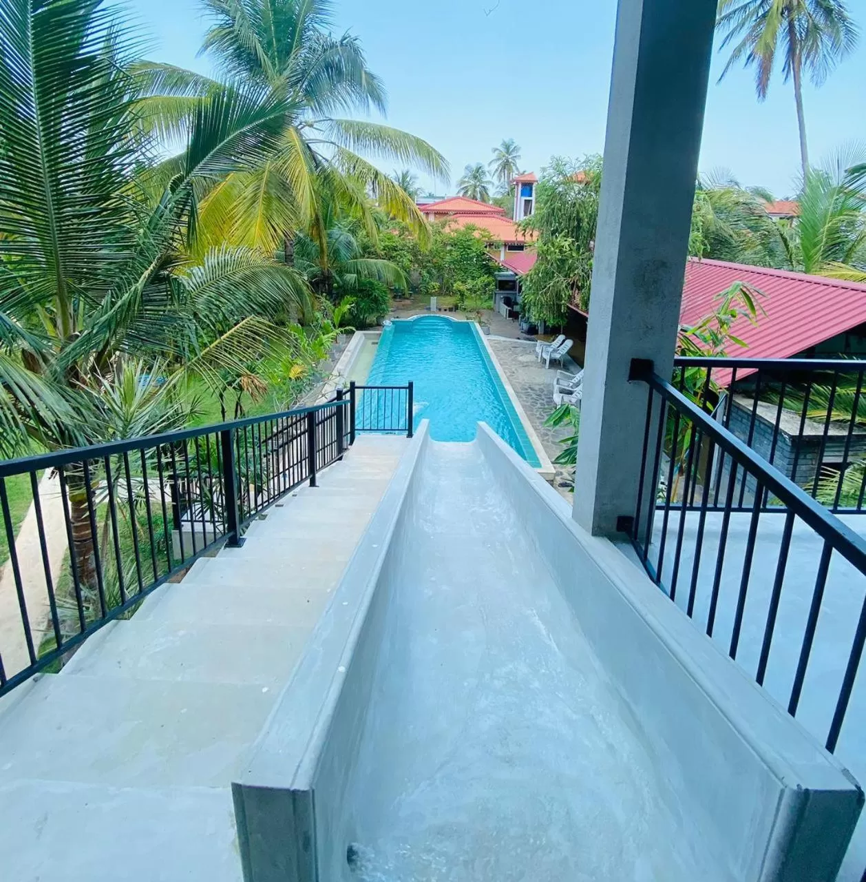 Balcony/Terrace, Pool View in Optimum Residencies