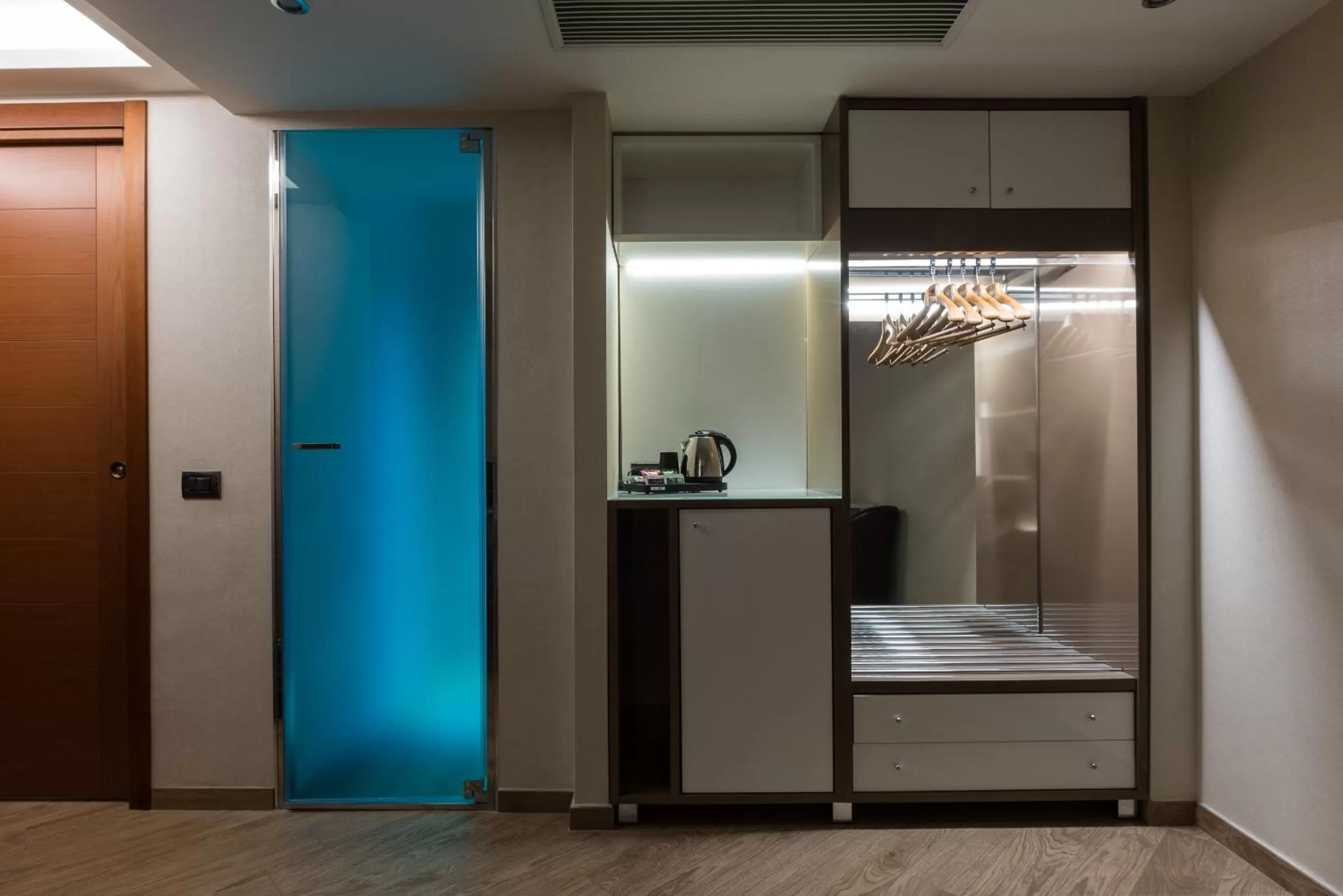 Steam room in Magri's Hotel