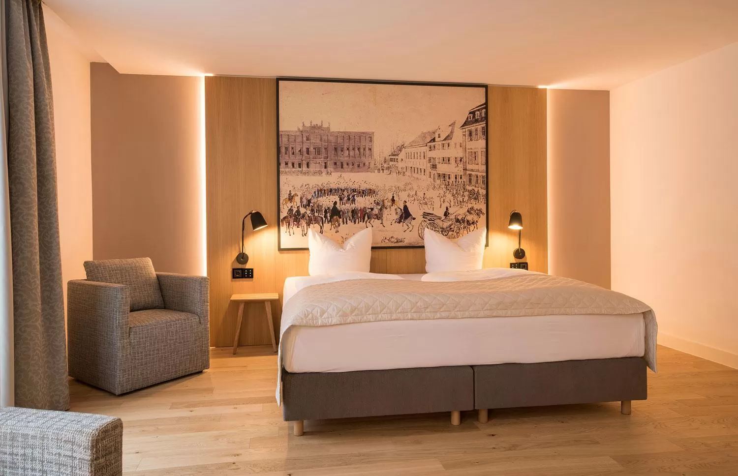 Bed in Hotel Bayerischer Hof