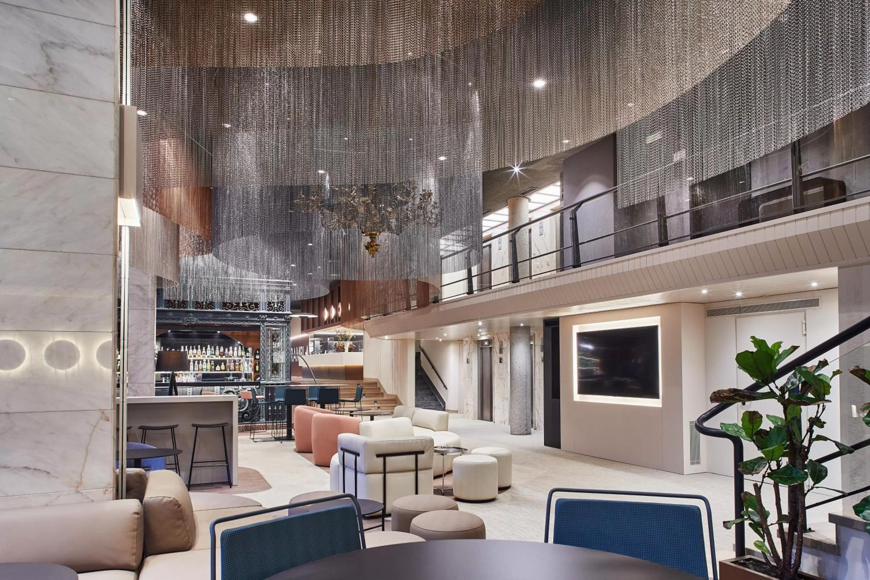 Lounge or bar in Silken Ramblas