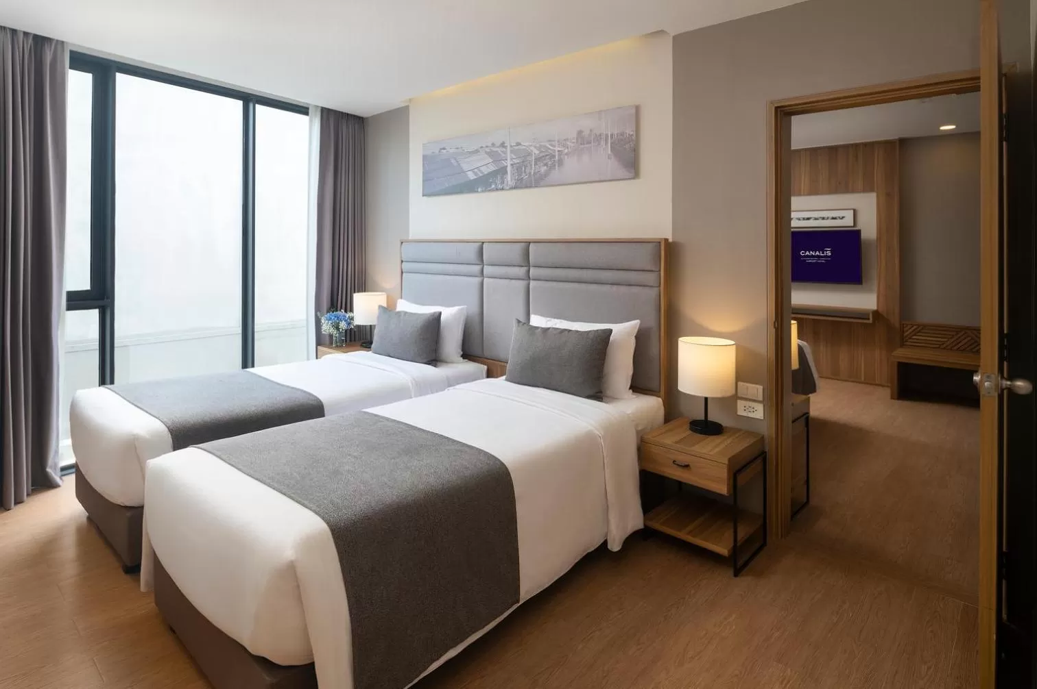 Bed in Canalis Suvarnabhumi Airport Hotel