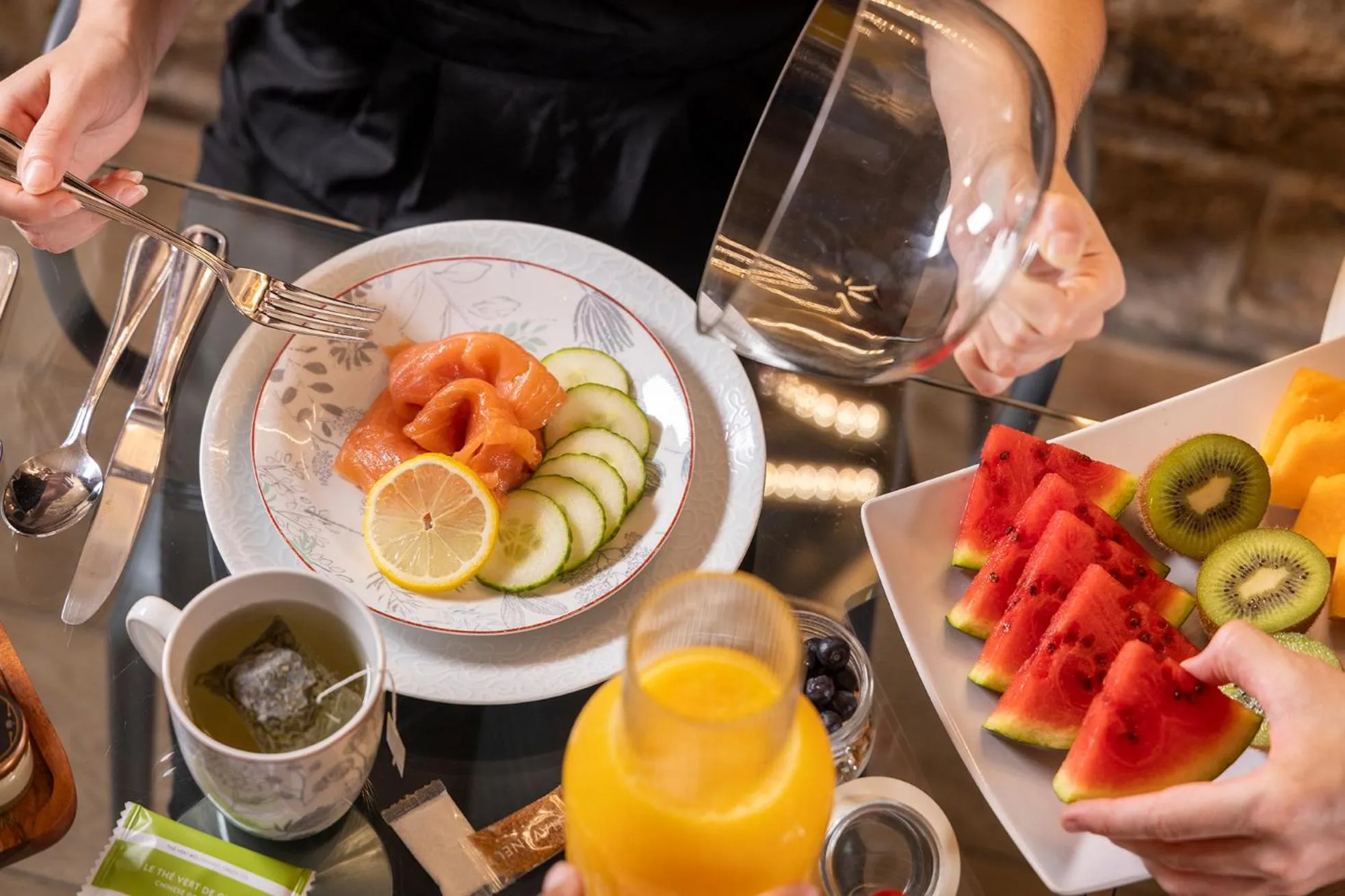 Buffet breakfast in Hotel Chavanel