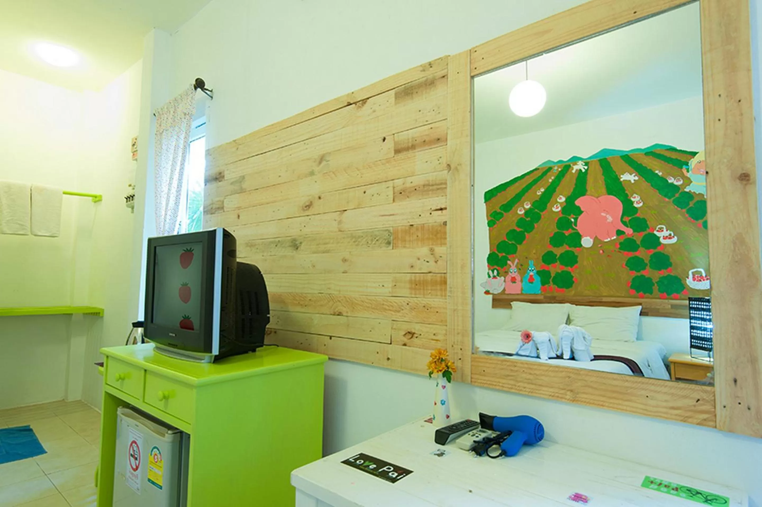 Bedroom in Baan Chokdee Pai Resort