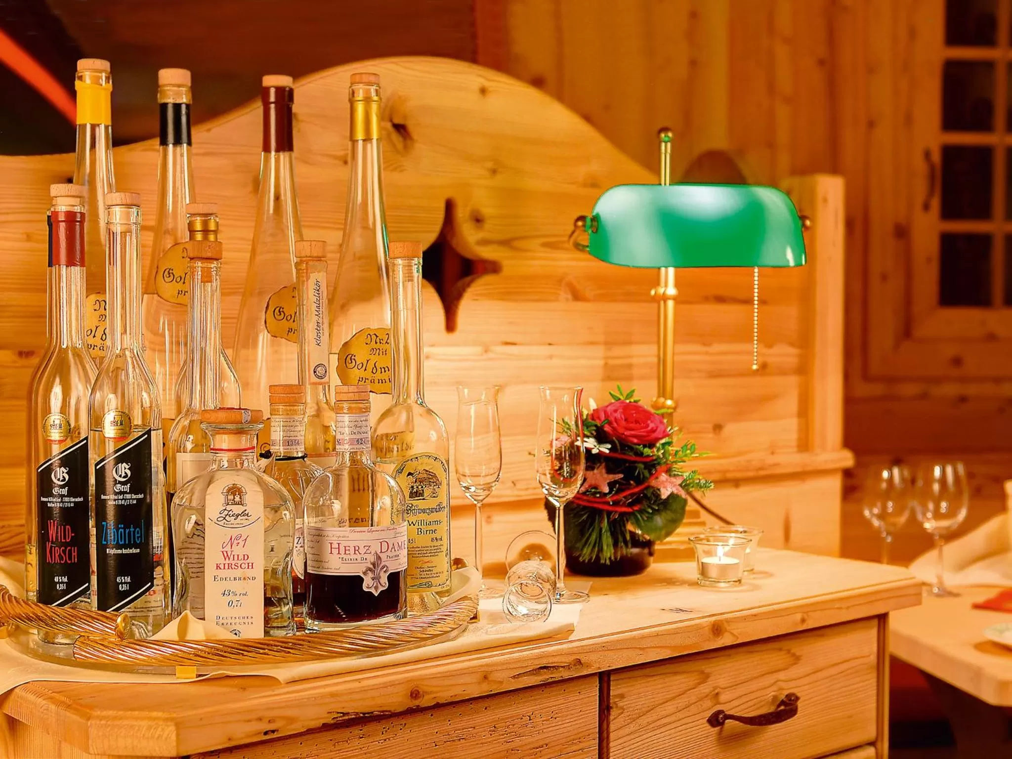 Alcoholic drinks in Hotel Grüner Wald