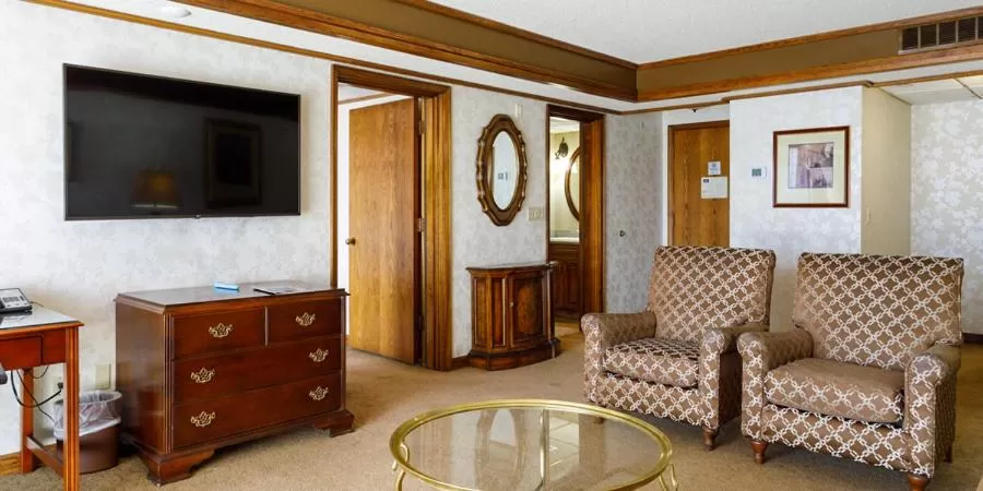 Communal lounge/ TV room in Maverick Hotel and Casino by Red Lion Hotels