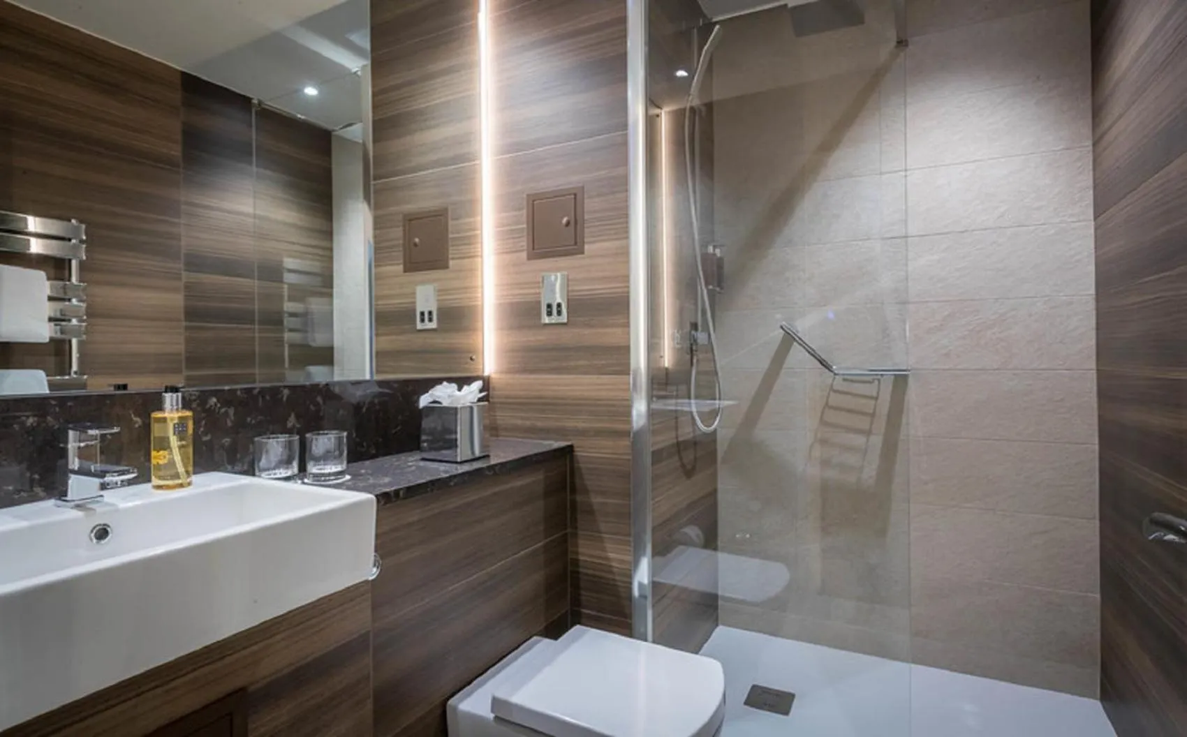Shower in Hotel 7, Dublin City Centre