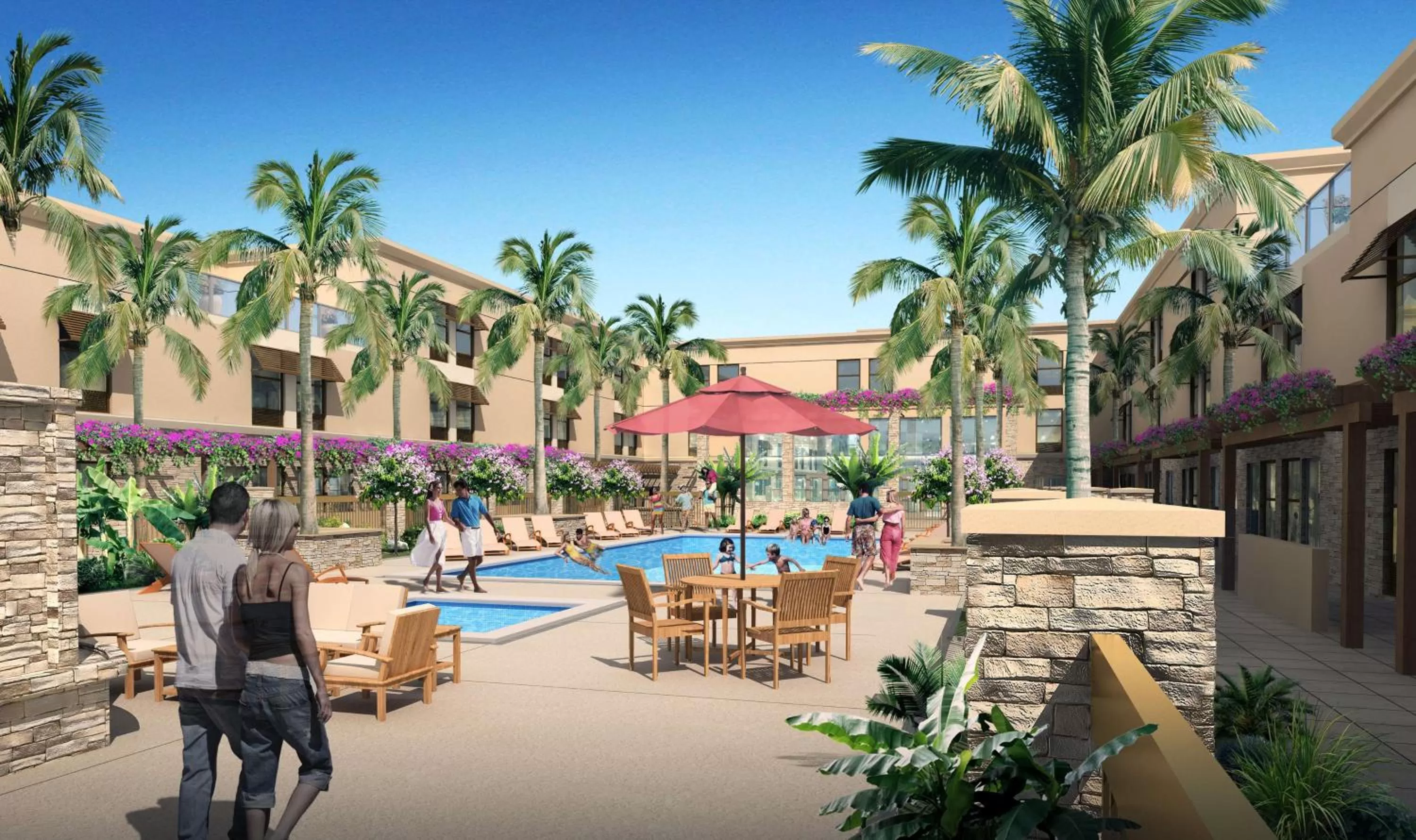 Pool view in Hampton Inn & Suites Scottsdale On Shea Blvd