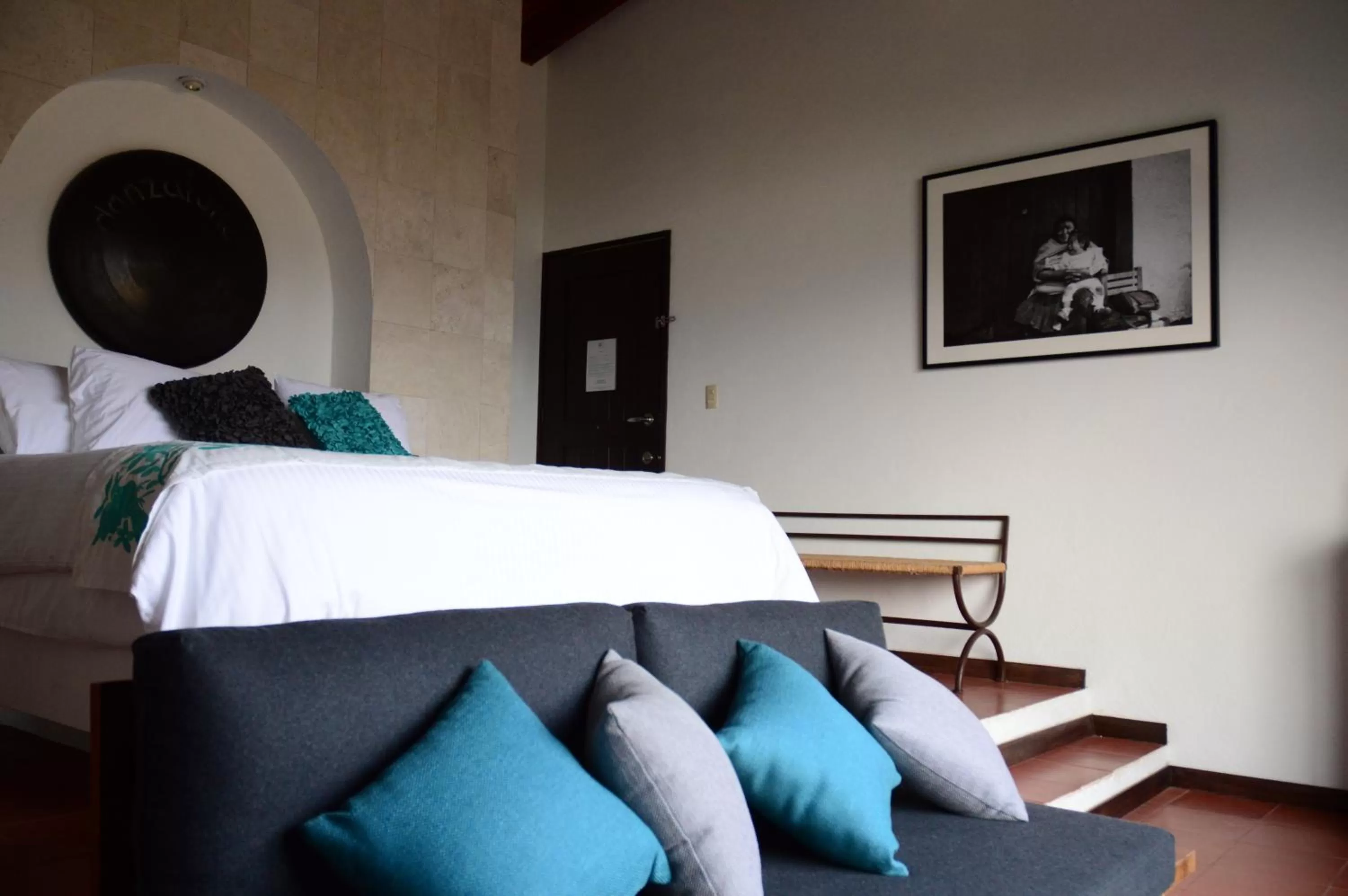 View (from property/room), Bed in Danzaluna Hotel Boutique