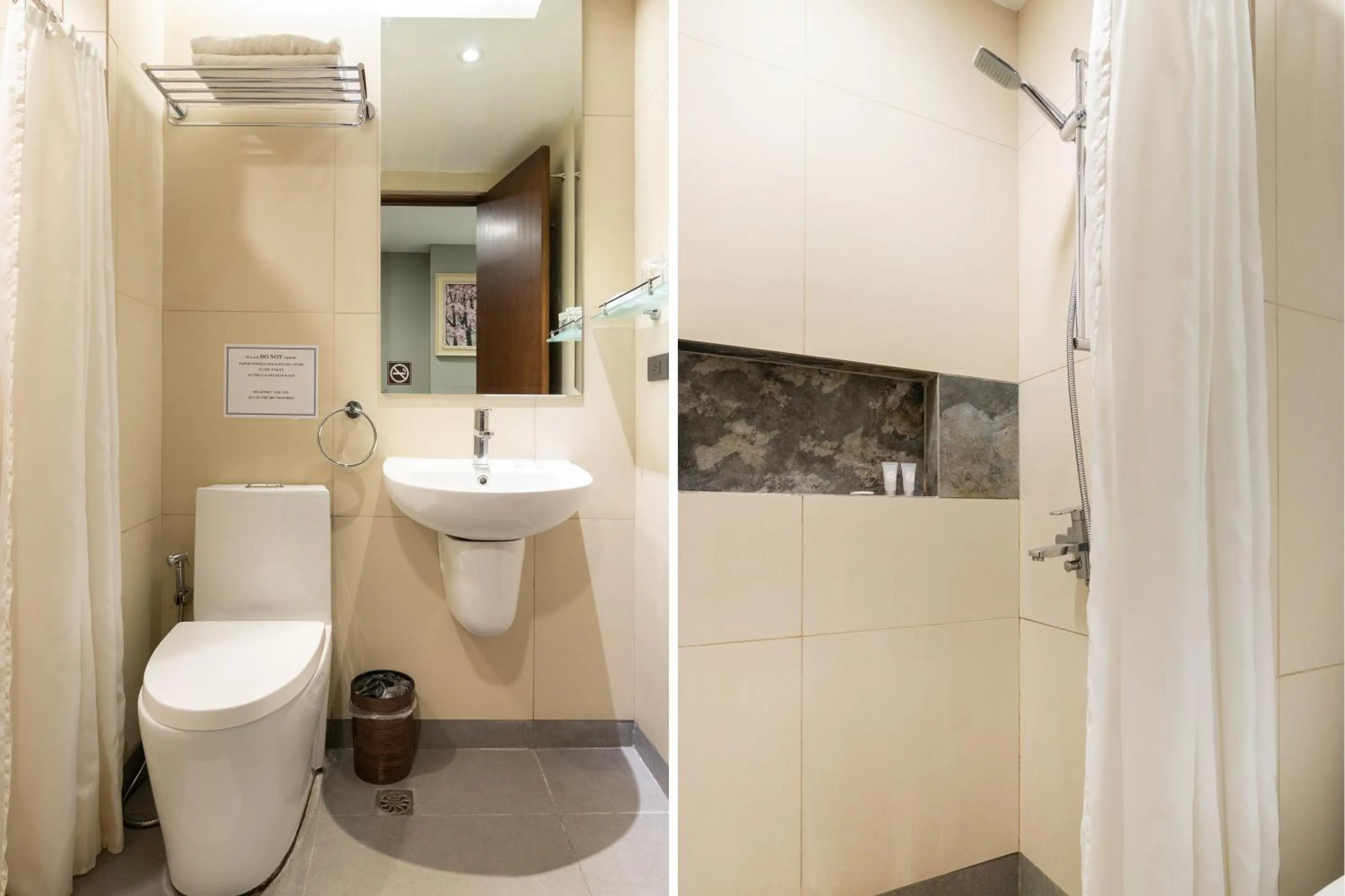 Toilet in Solace Hotel