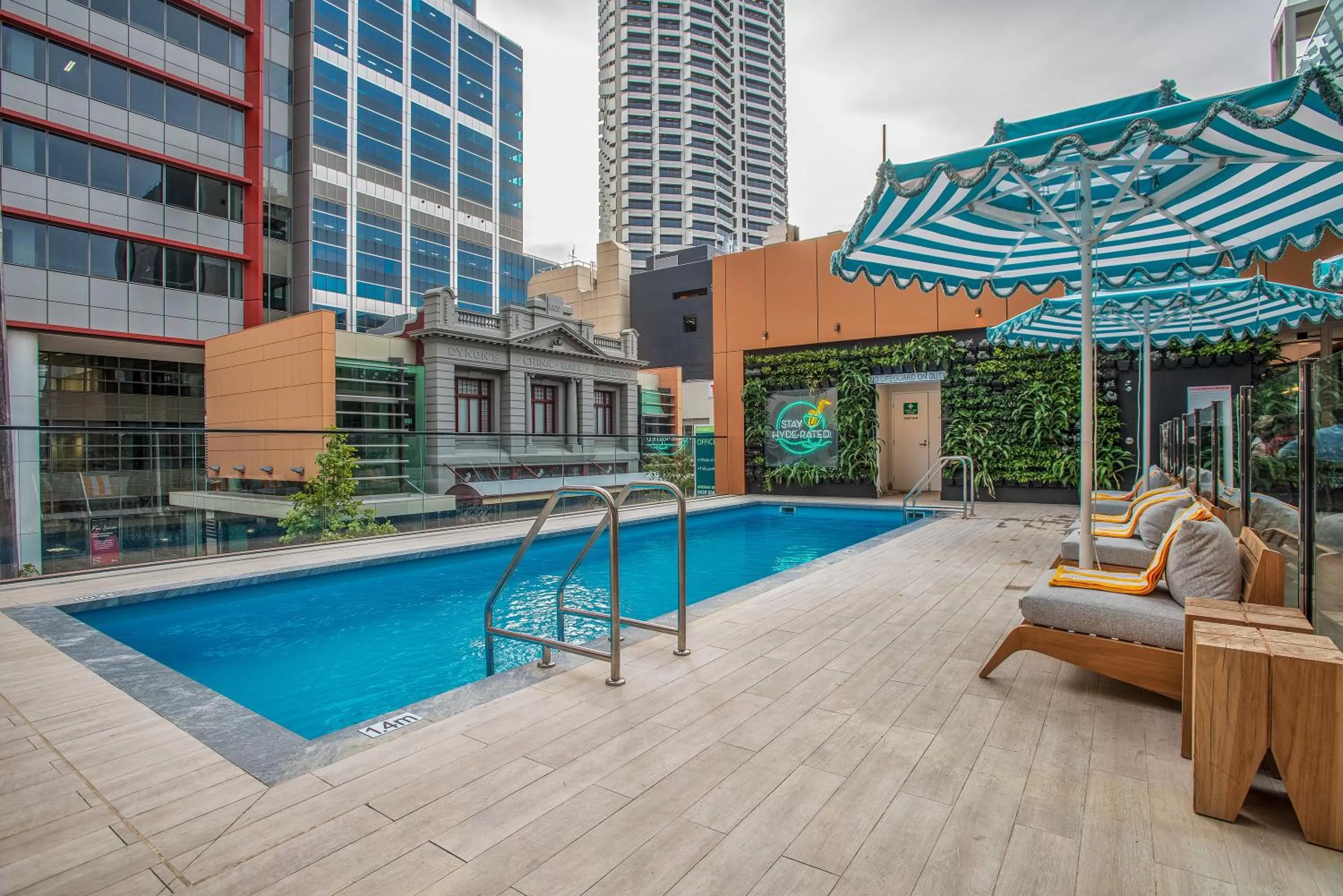 Swimming pool in The Adnate Perth - Art Series