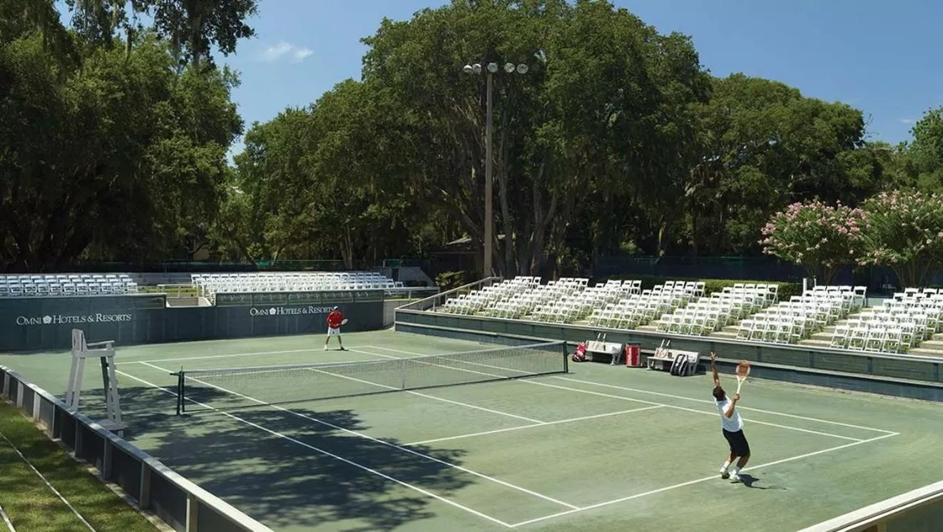 Tennis court in Omni Amelia Island Resort & Spa