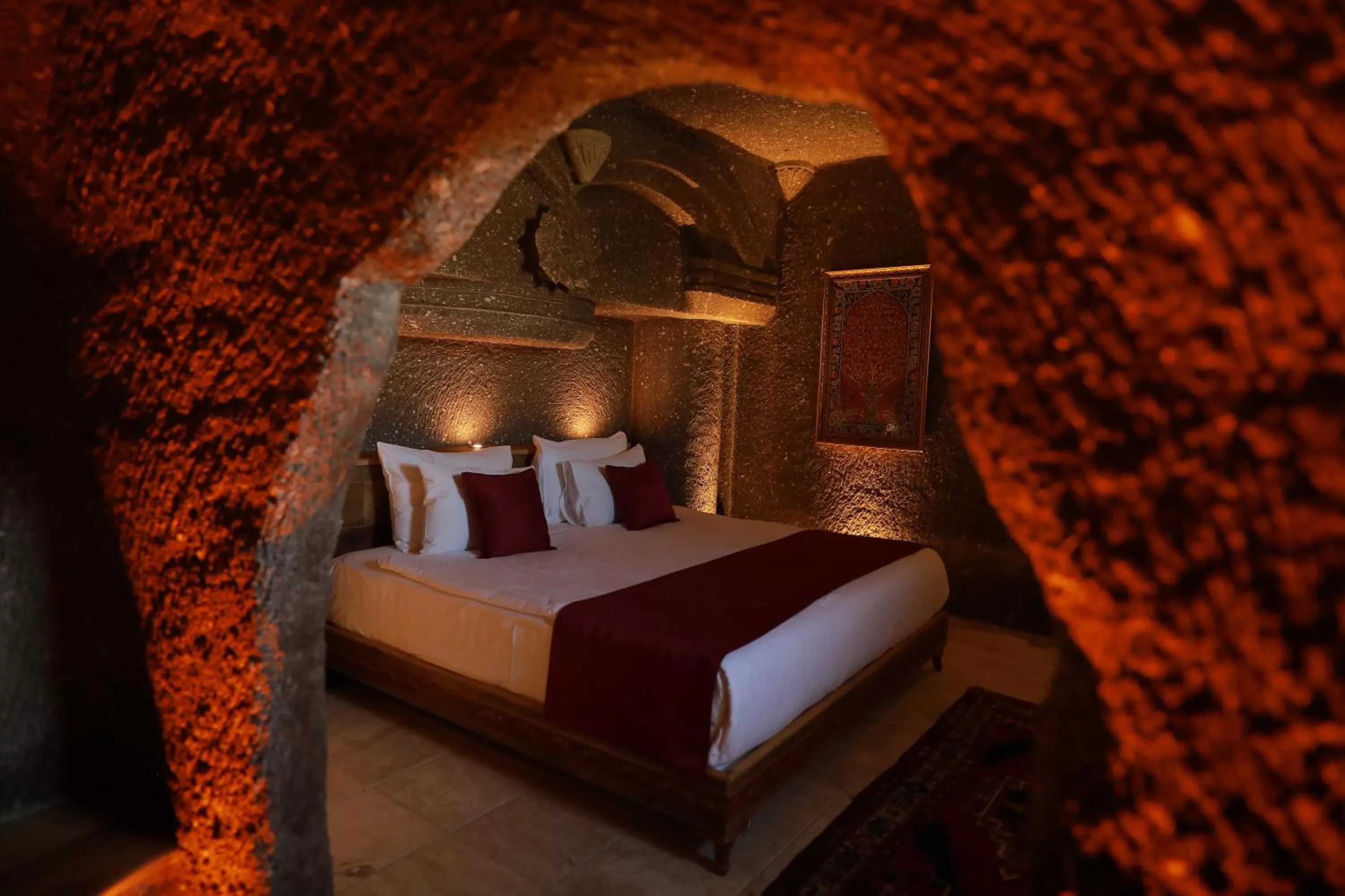 Bedroom, Bed in Şah Saray Cave Suites Halal Hotel