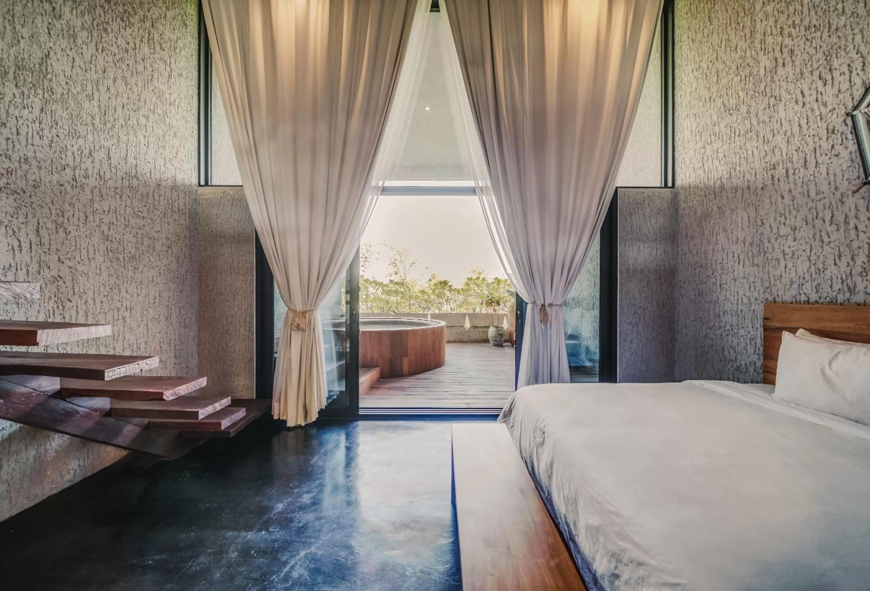 Hot Tub in Hotelito Azul