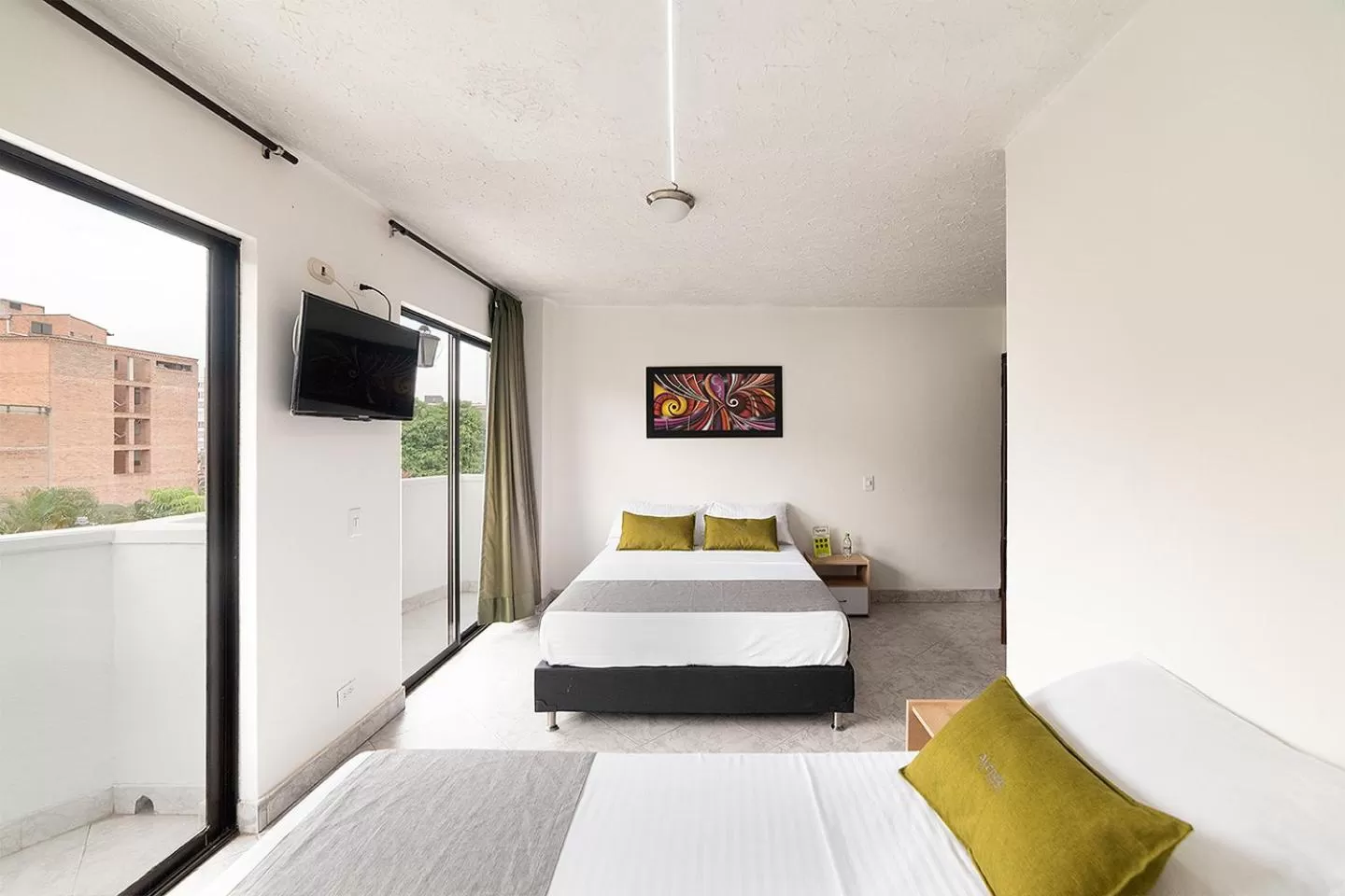 Bed in Hotel Balcones del Estadio