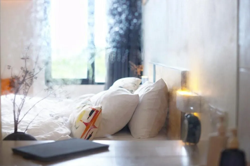 Decorative detail, Bed in NornDee Hotel