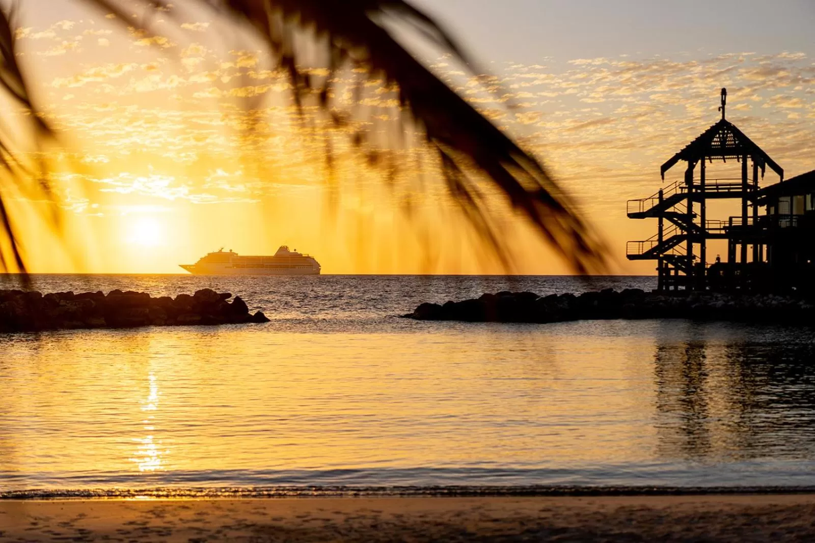 Sunset in Curacao Avila Beach Hotel