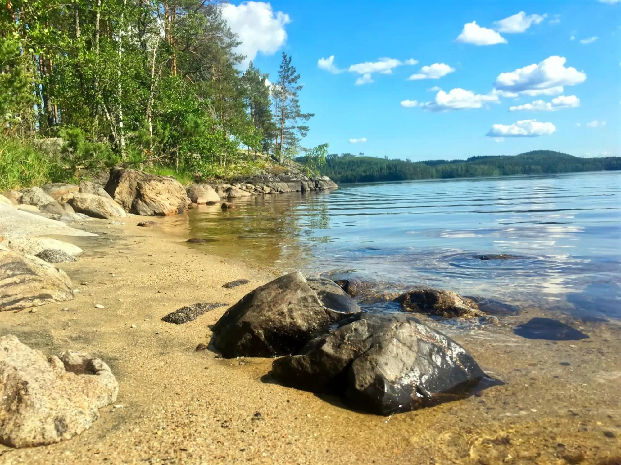 Natural landscape in Olo Center by Kolovesi National Park