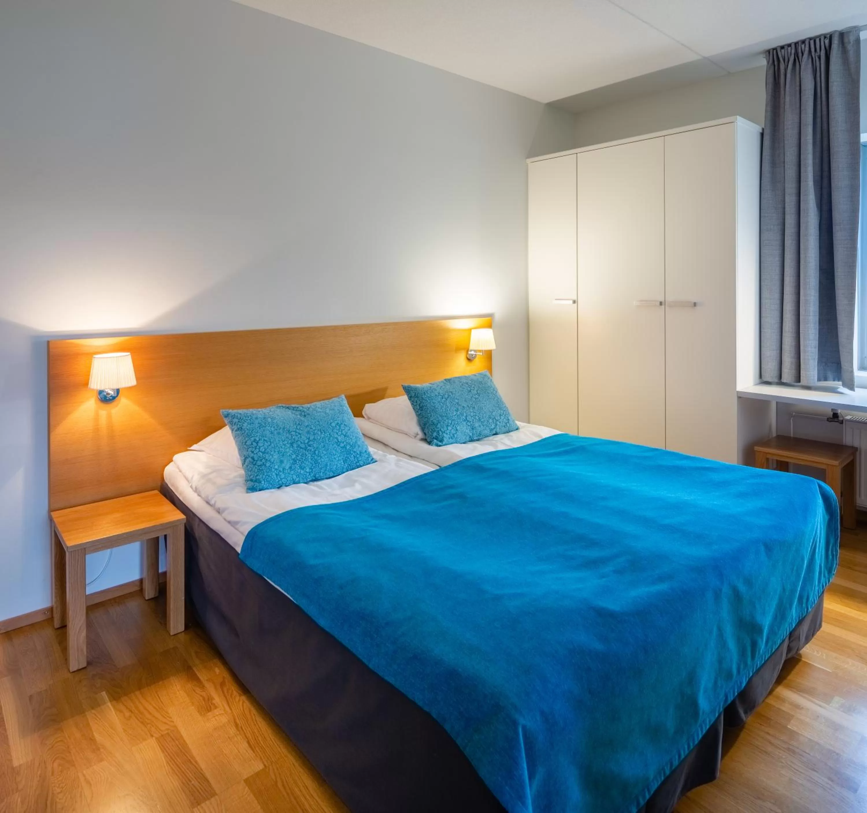 Bed in Ukkohalla Chalets