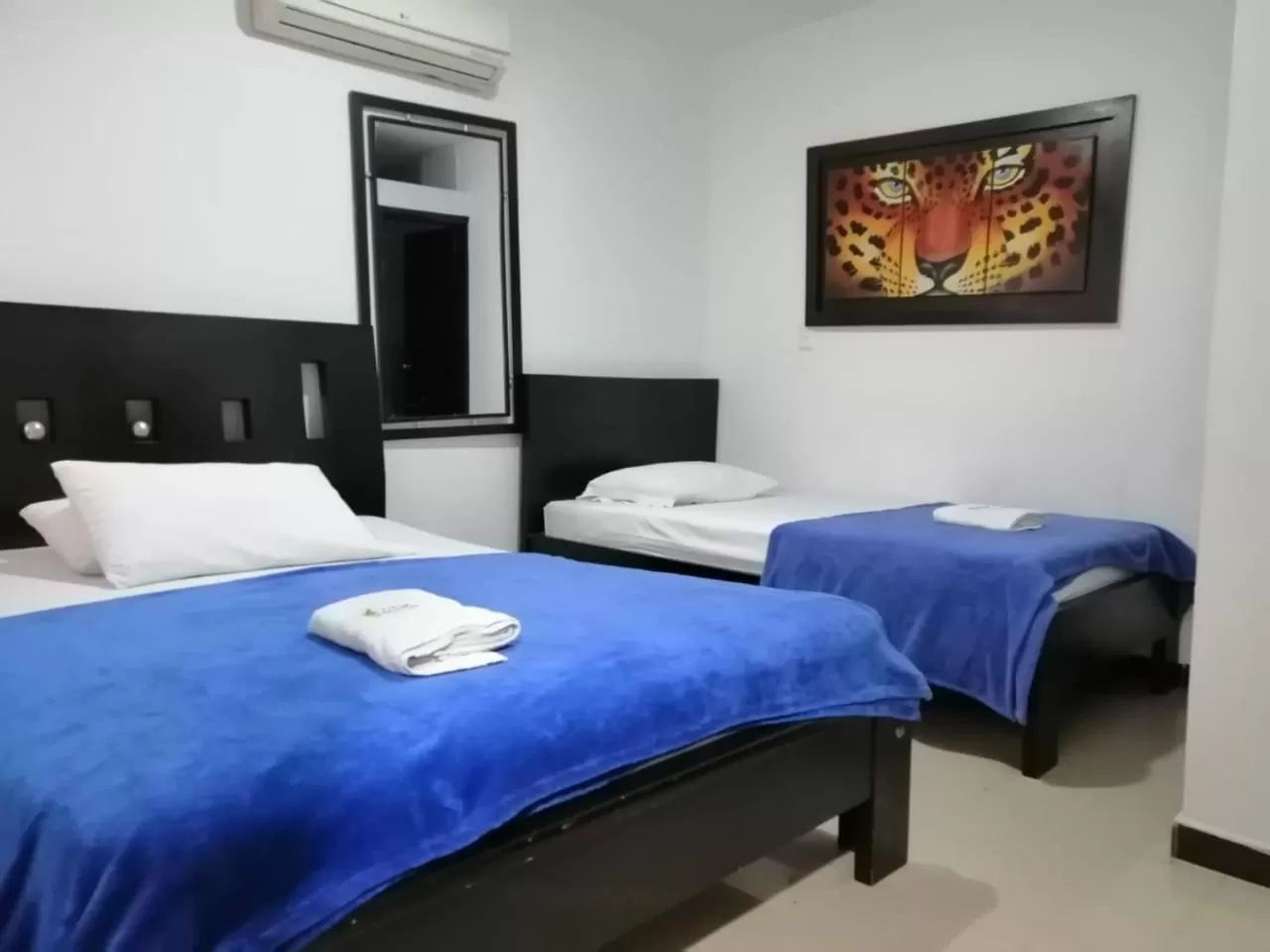 Bed in Hotel Palmeras De Mariana