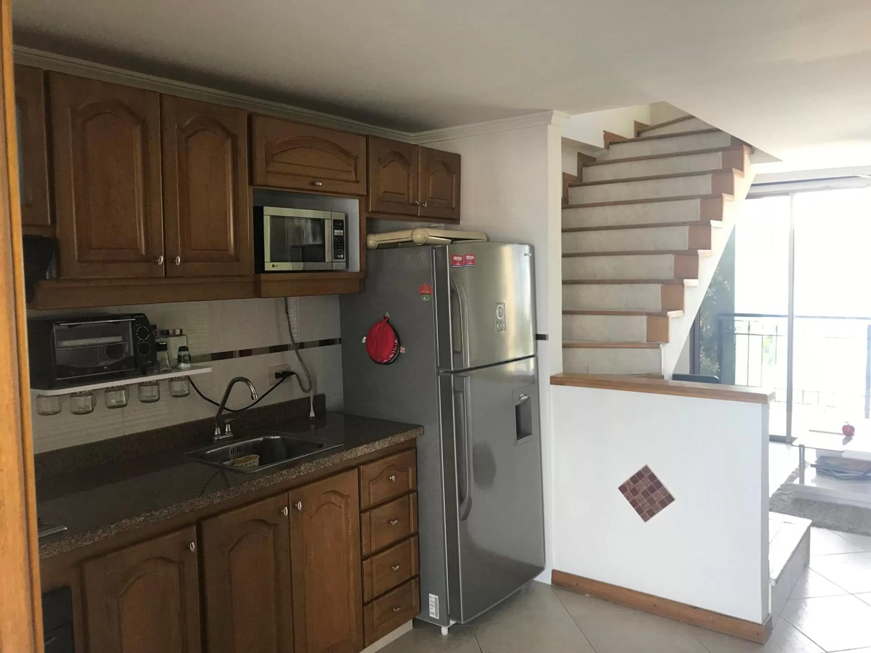 Kitchen or kitchenette in Edificio El Peñon del Rodadero Apartamento Playa Rodadero