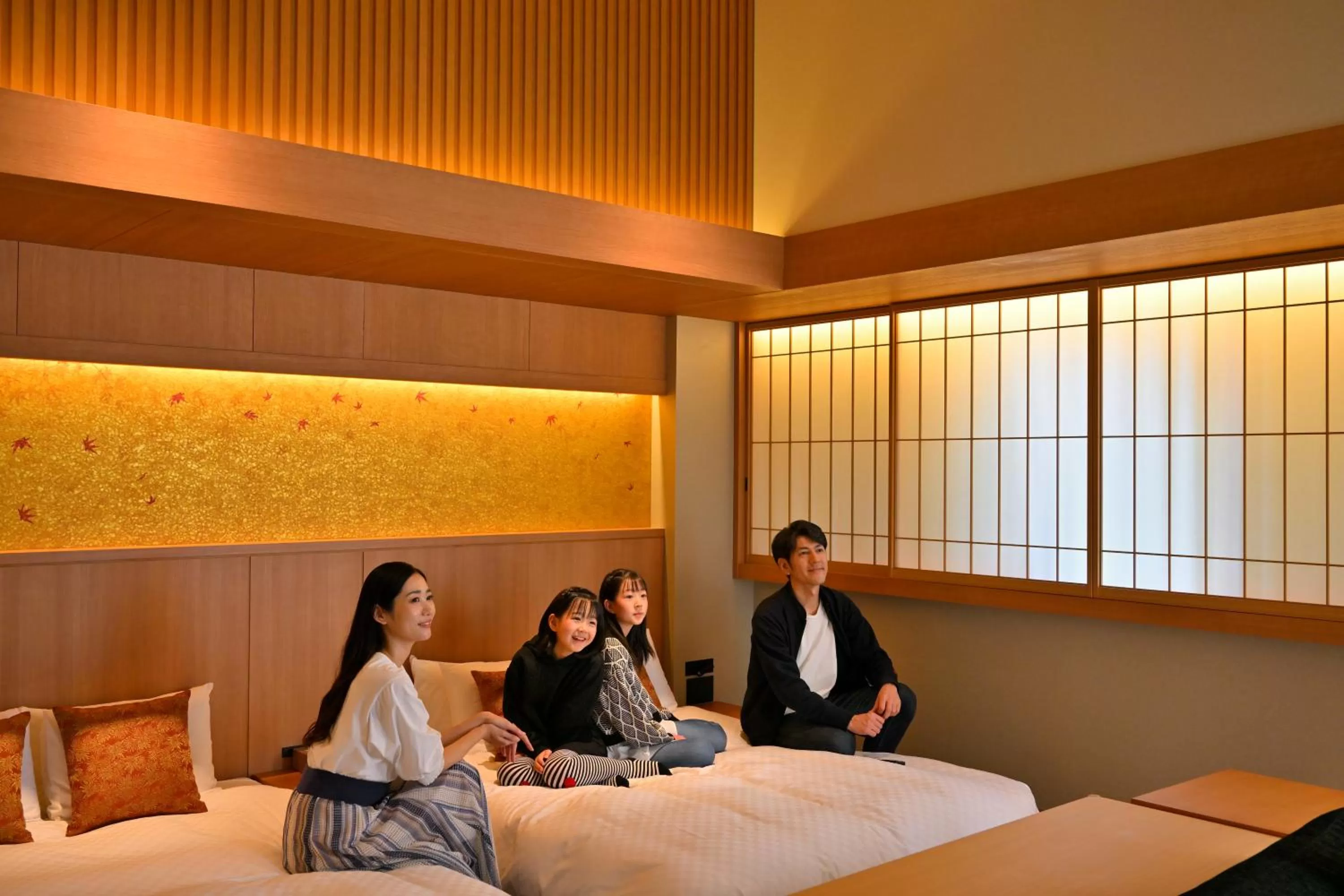 People, Bed in KAYA Kyoto Nijo Castle, BW Signature Collection by Best Western