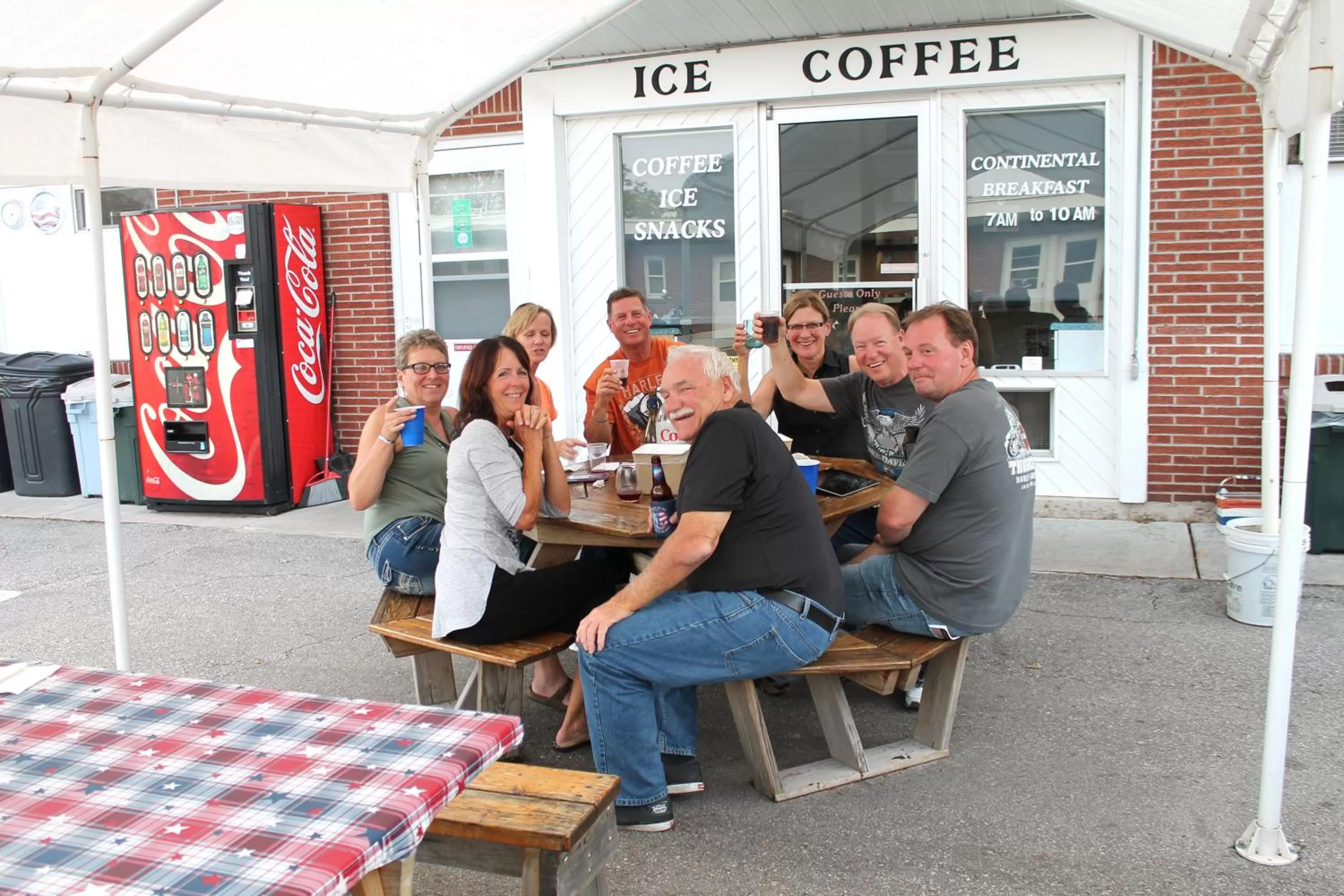 People in Budget Host Crestview Inn