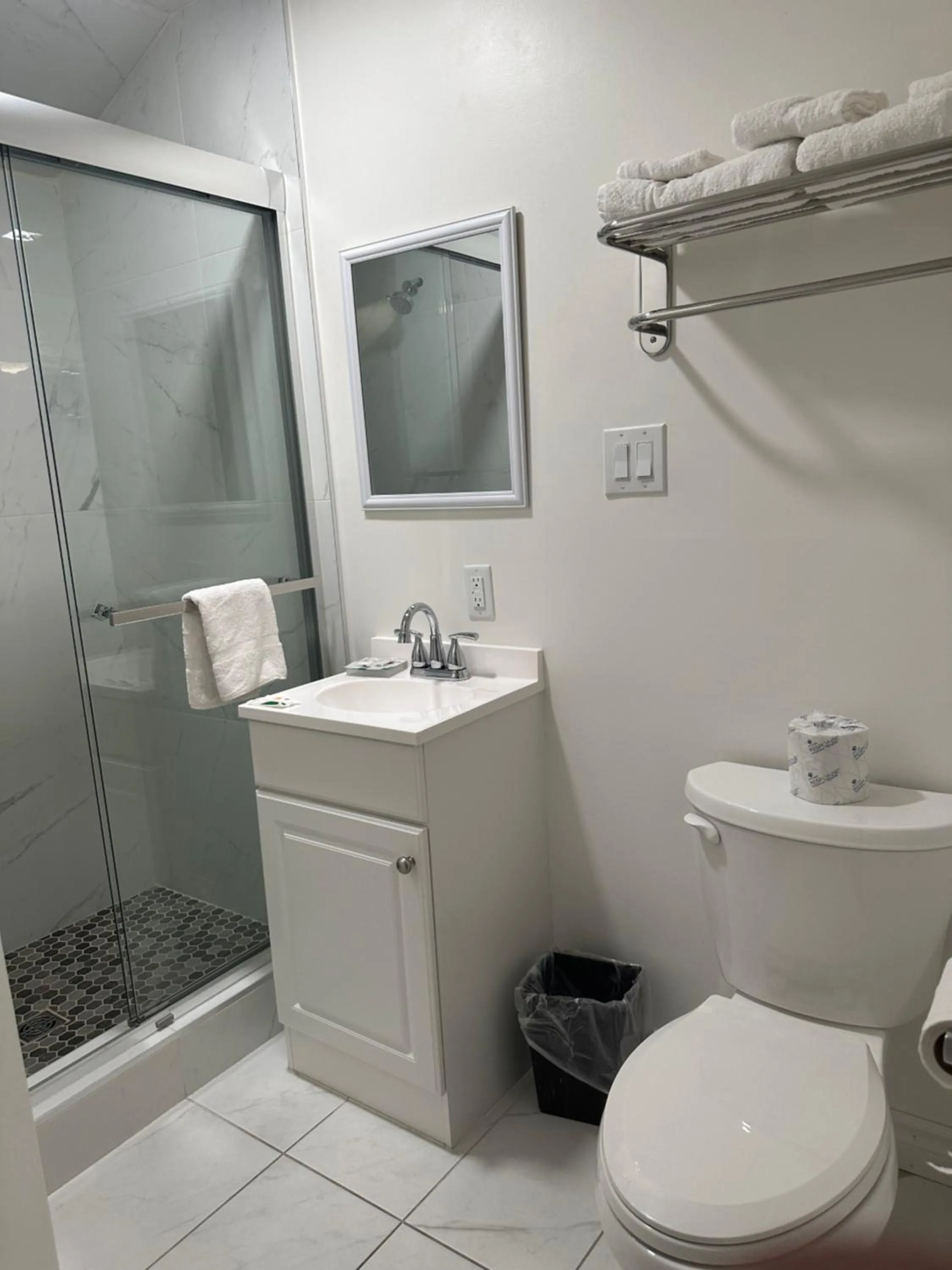 Shower in Time Travellers Motel