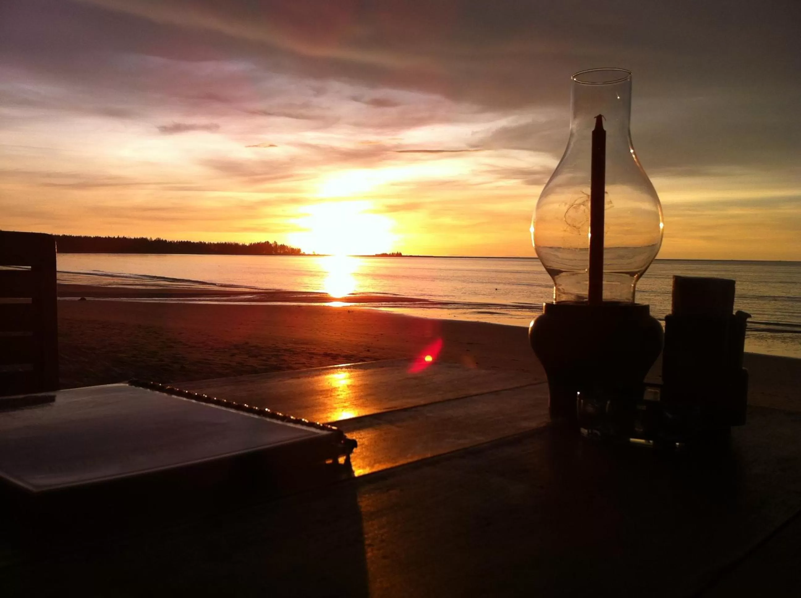 Sunset in Ao Thong beach Resort