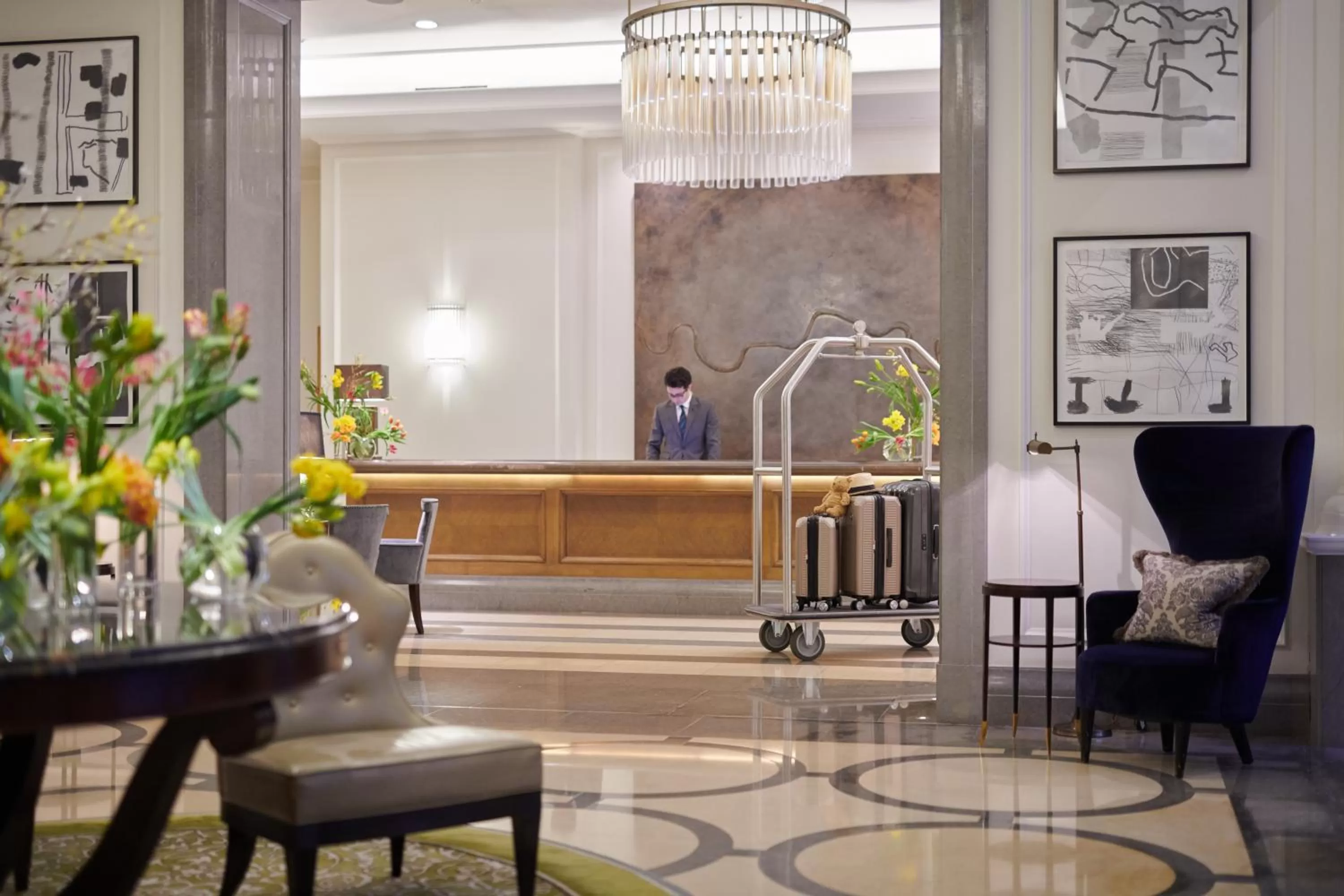 Lobby or reception in Corinthia London