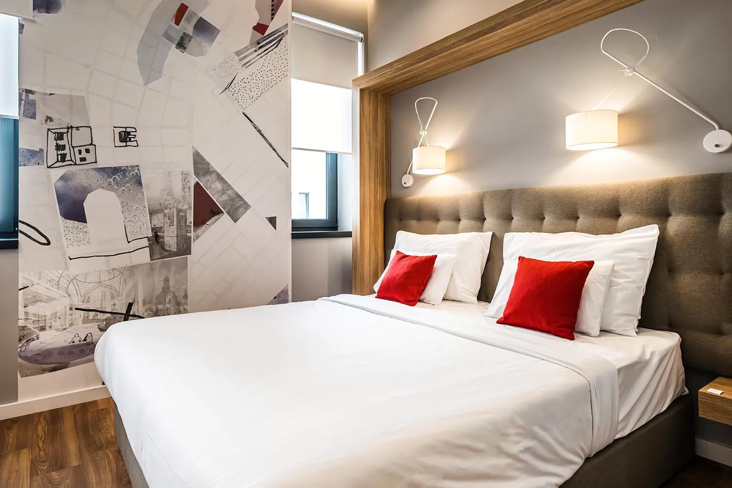 Bedroom, Bed in Up Hotel Budapest